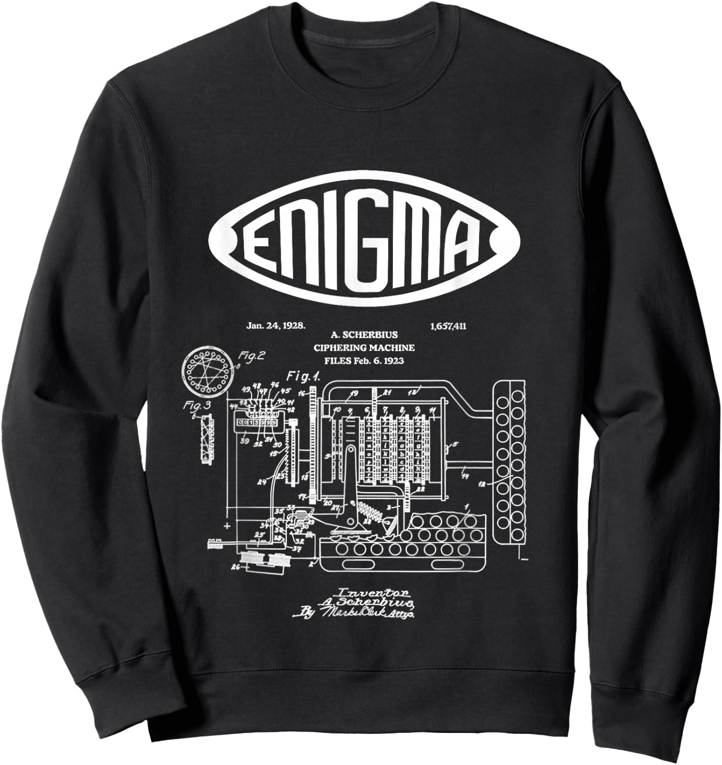 Enigma: the Invention of Enigma Sweatshirt - Sweatshirt | Black