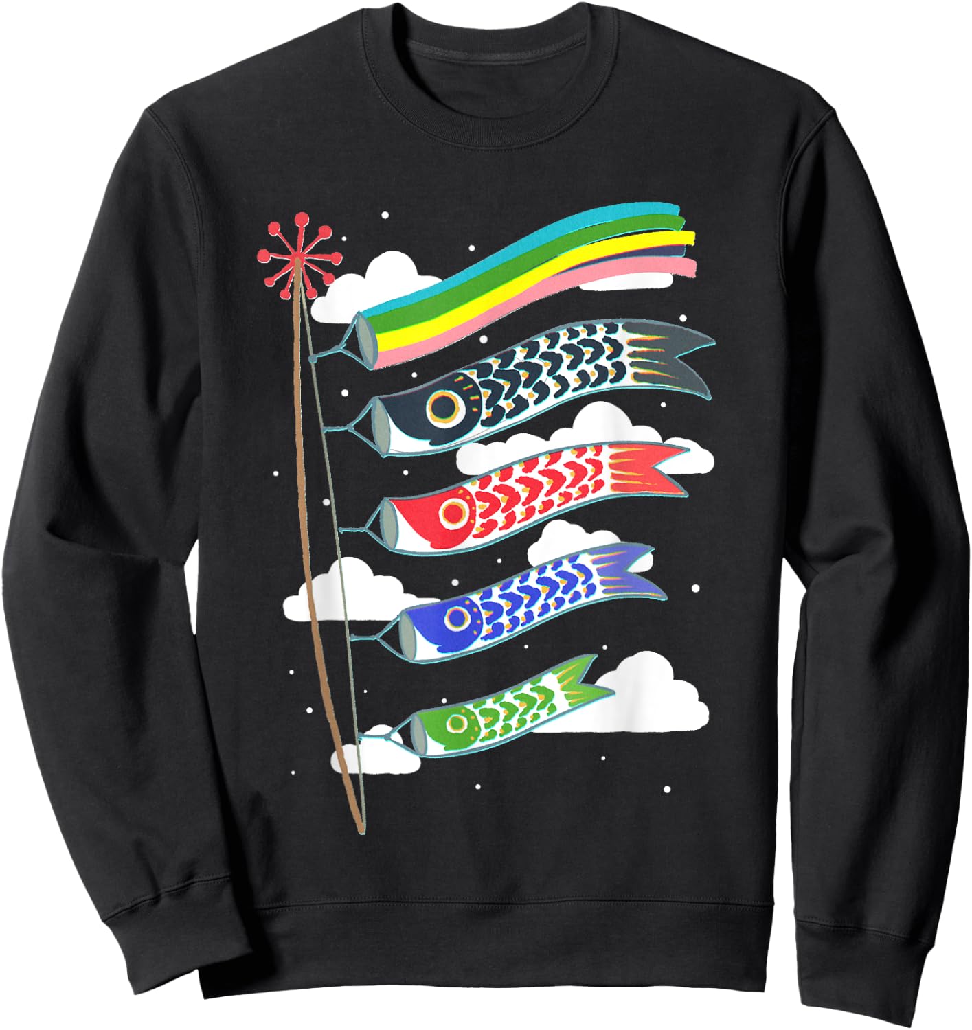 Koinobori, japanese koi kite Sweatshirt - Sweatshirt | Black