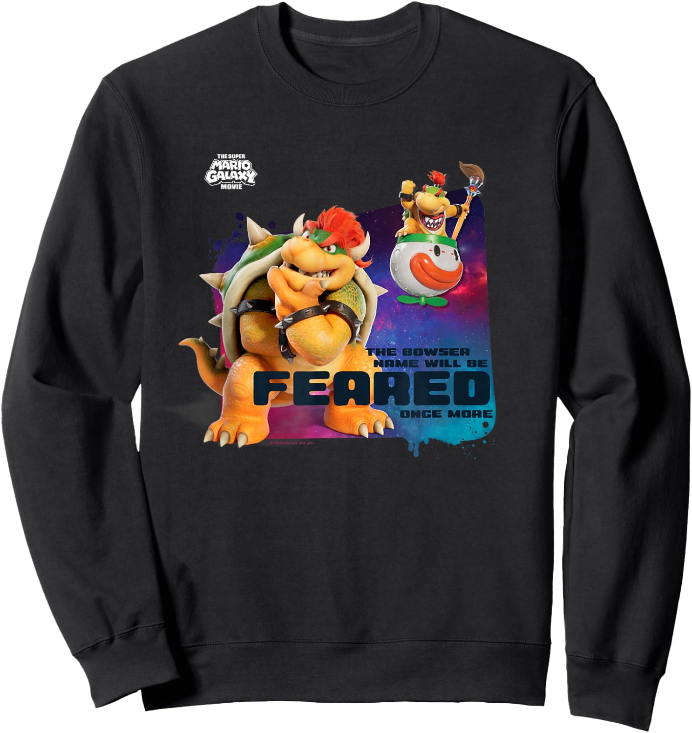 The Super Mario Galaxy Movie Bowser Feared Sweatshirt - Sweatshirt | Black