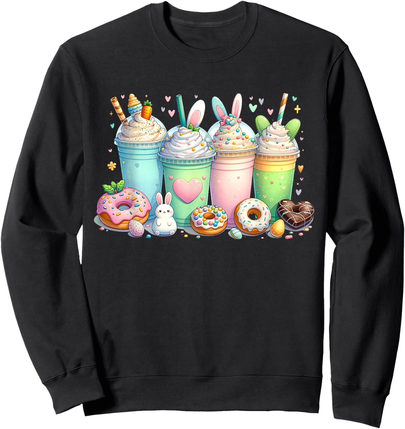 Easter Coffee Cups, Some Bunny Needs Coffee, Funny Easter Sweatshirt - Sweatshirt | Black