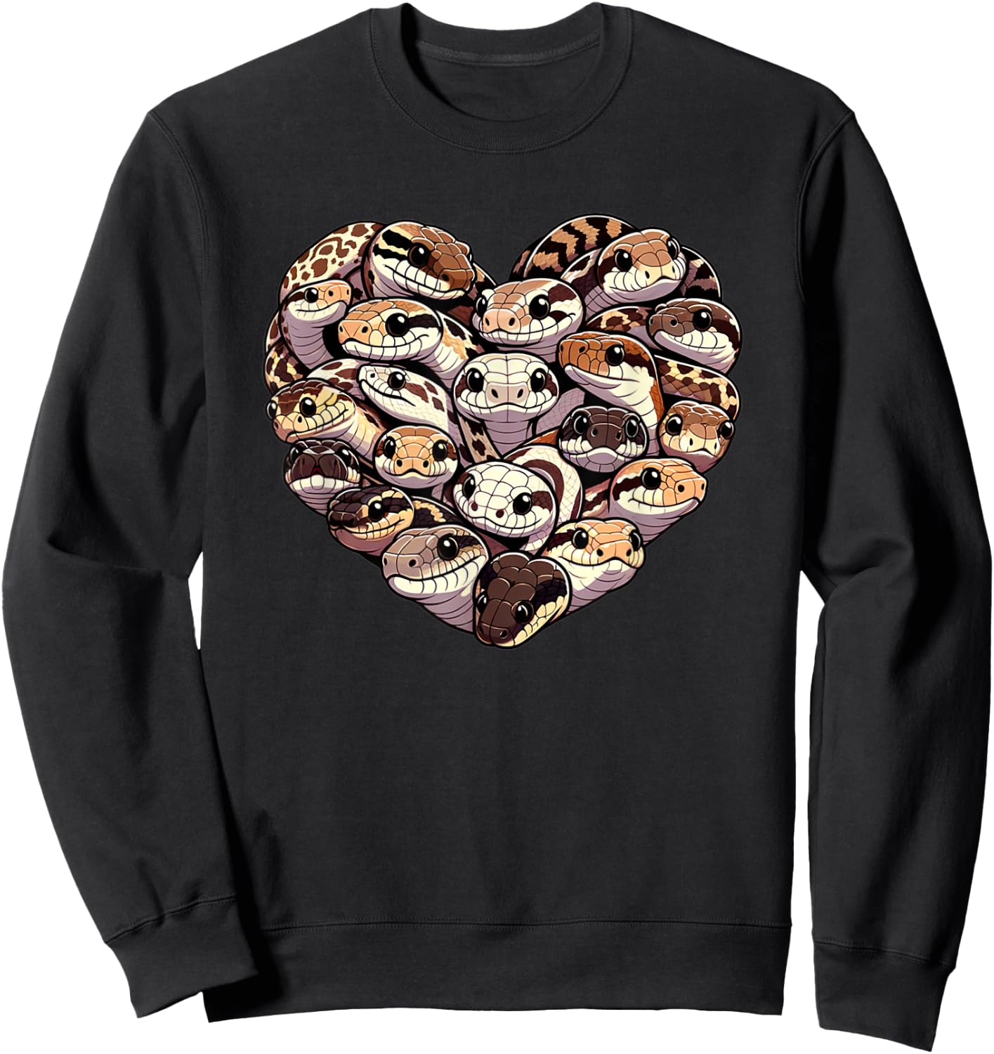 Hognose Snake Lover Puff Adder Snakes Sweatshirt - Sweatshirt | Black