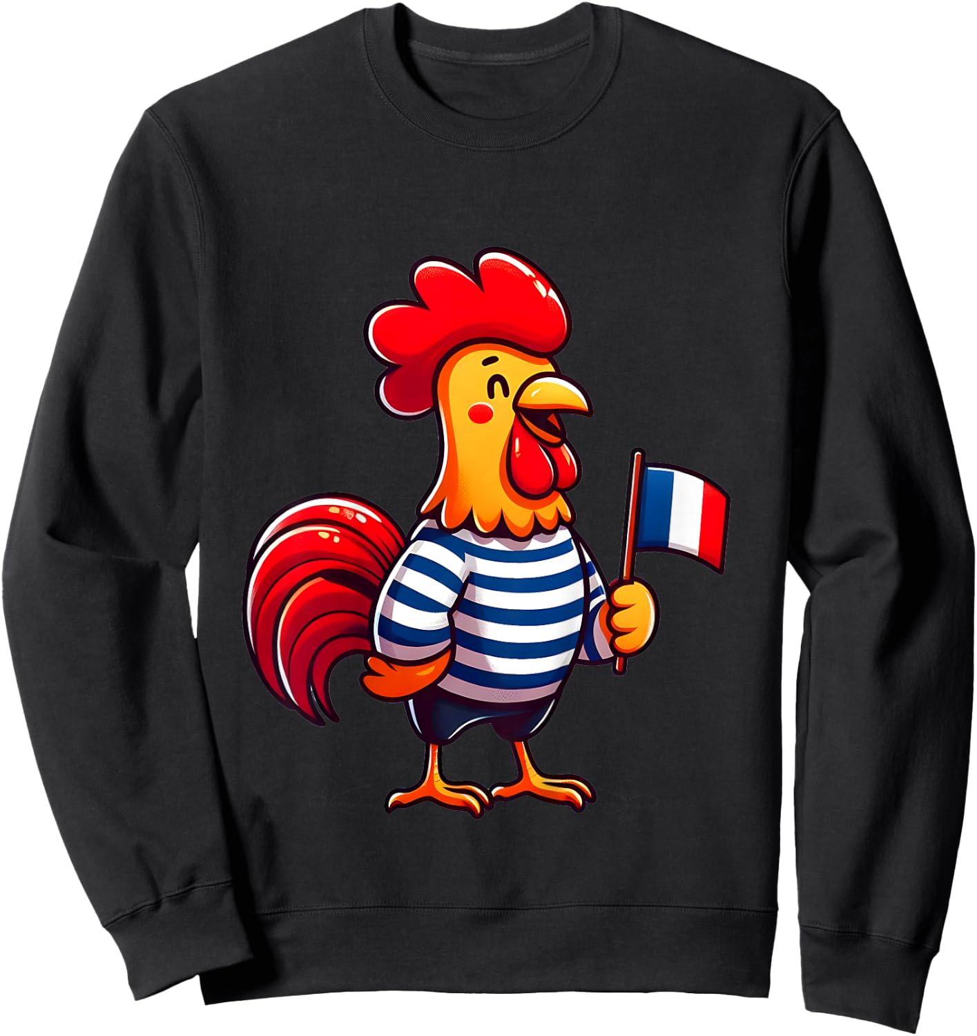 Child France Coq au Drapeau bleu blanc rouge for boy girl , white, 2 Sweatshirt - Sweatshirt | Black