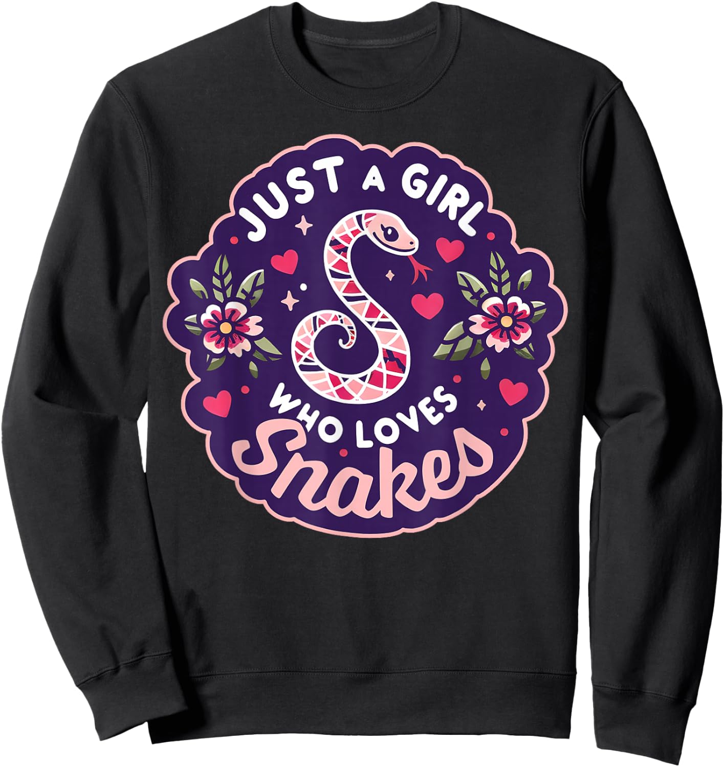 Snake Handler - Woman Snake Lover - Girl Loves Snakes Sweatshirt - Sweatshirt | Black