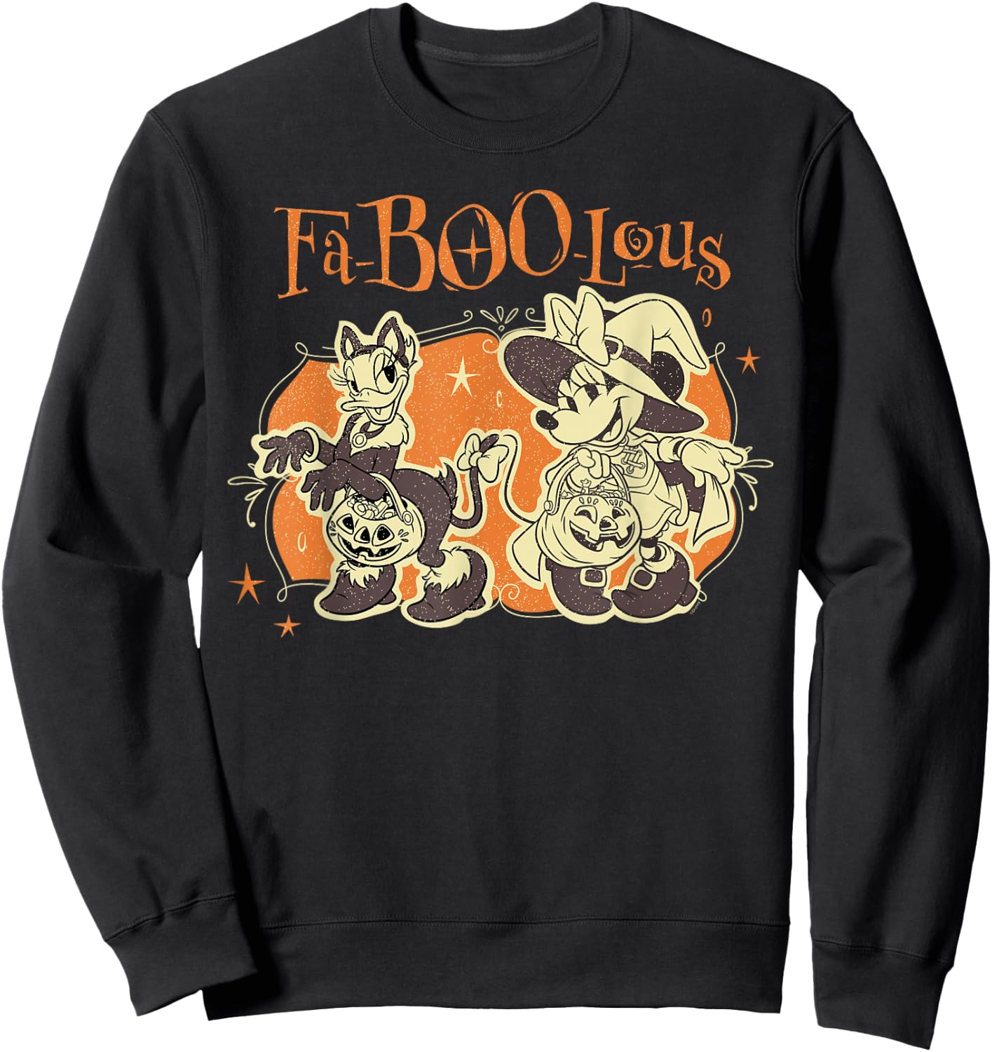 Disney Minnie Mouse & Daisy Duck FA-Boo-lous Halloween BFFs Sweatshirt - Sweatshirt | Black
