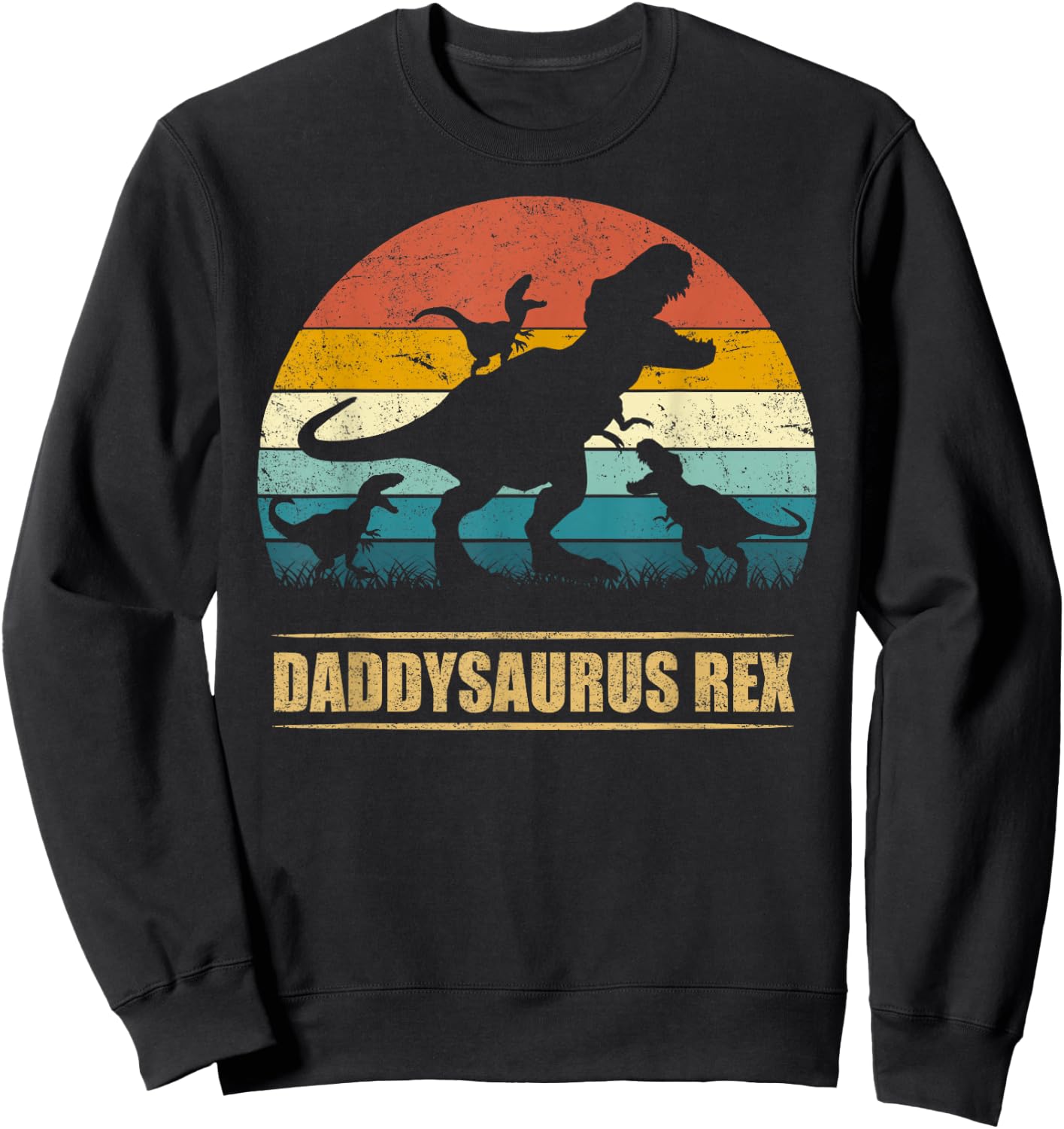 Daddysaurus Rex 3 kids Sweatshirt - Sweatshirt | Black