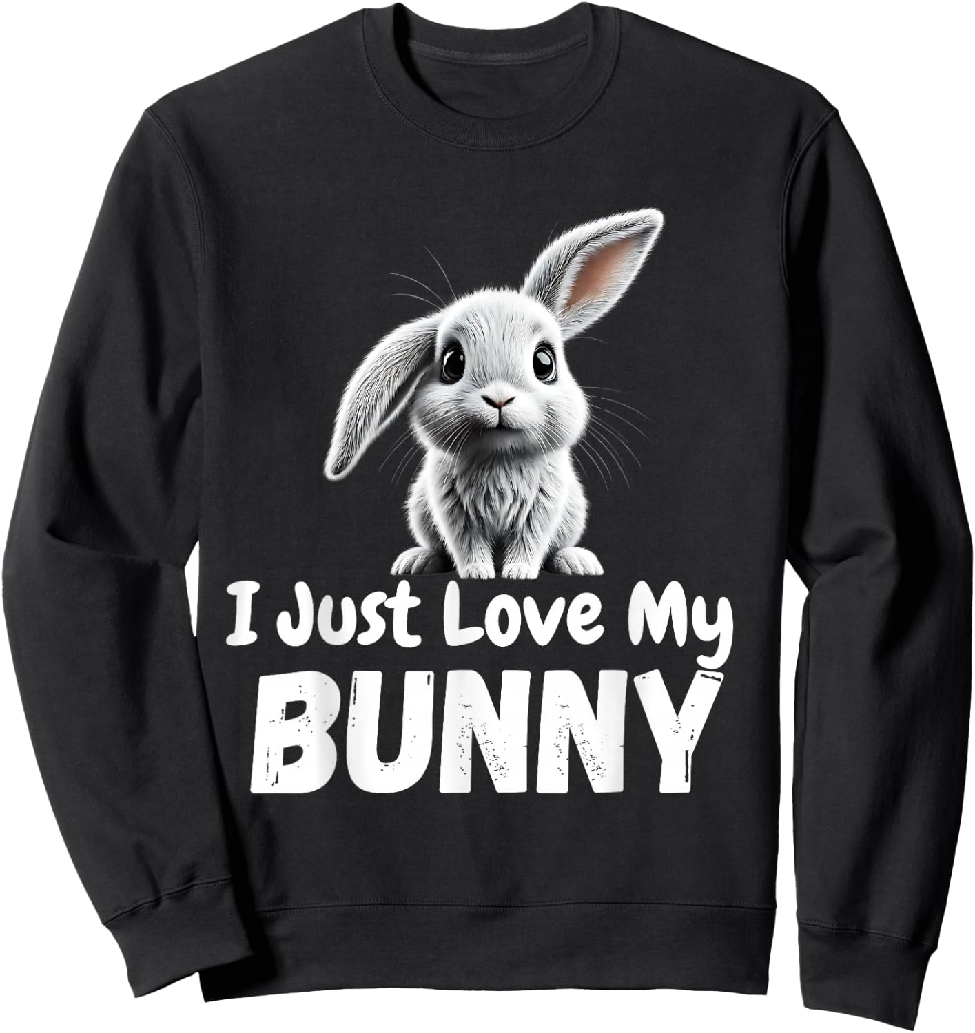 I Just Love My Bunny Sweatshirt - Sweatshirt | Black