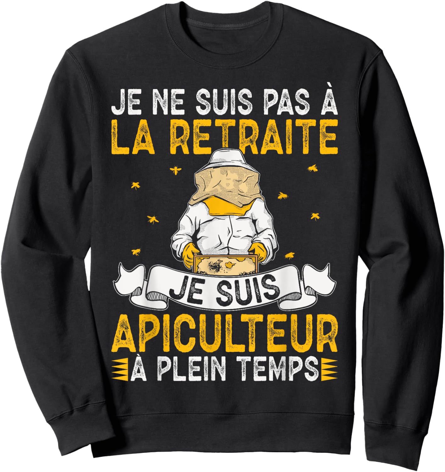 Funny Bee I Am Beekeeper Full Time Honey , Black, S Sweatshirt - Sweatshirt | Black