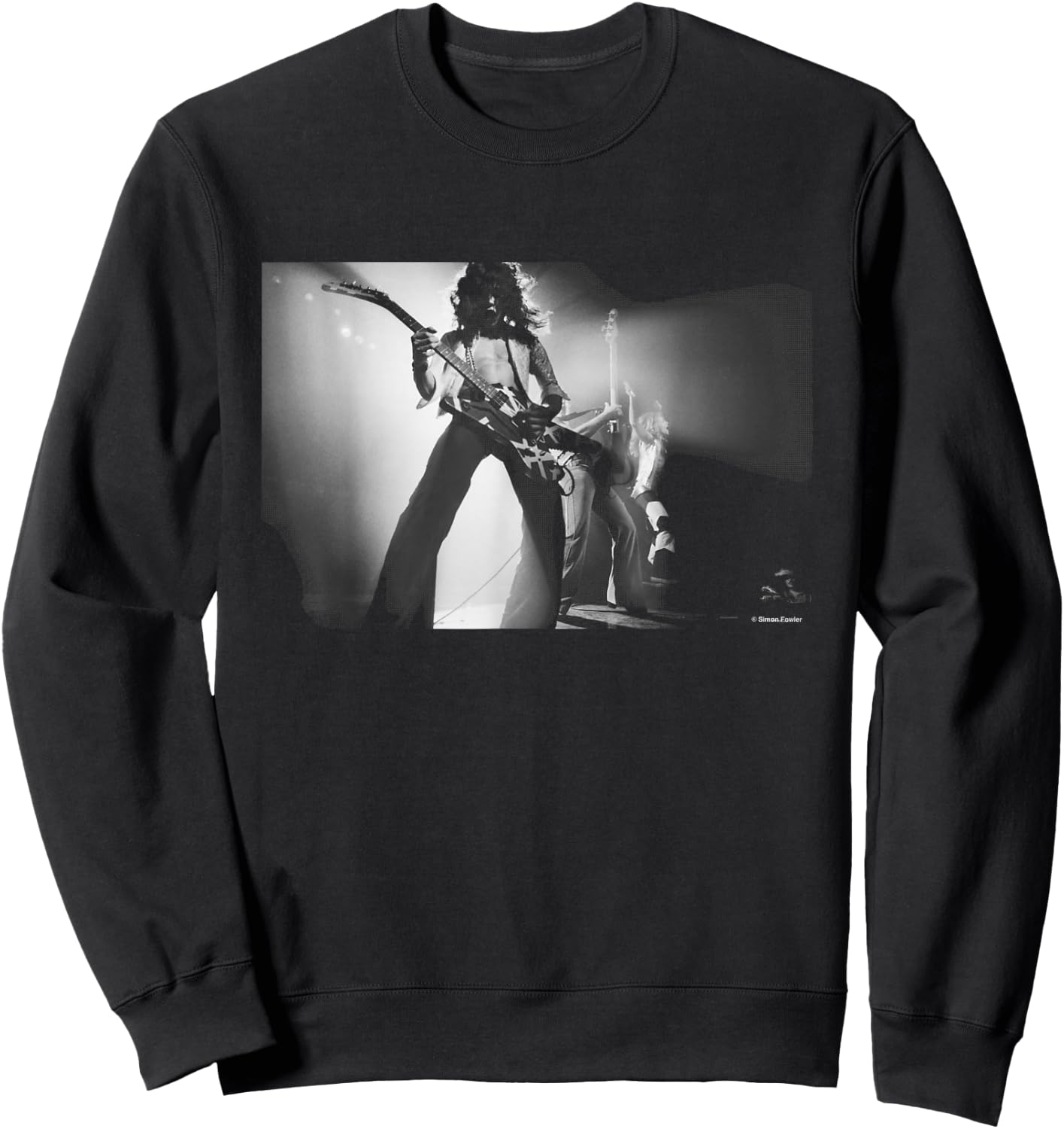 Eddie Van Halen Short With The Devil EVH Simon Fowler Sweatshirt - Sweatshirt | Black