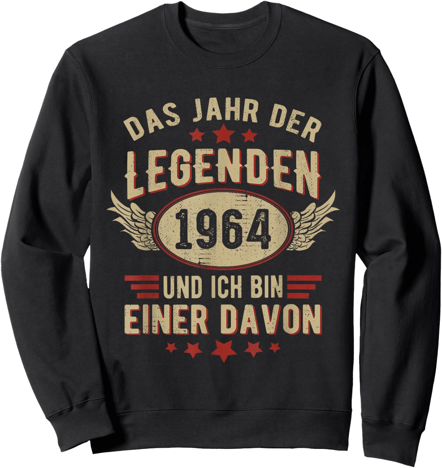 1964 Year of Legends Vintage 1964 Birthday Retro , black Sweatshirt - Sweatshirt | Black
