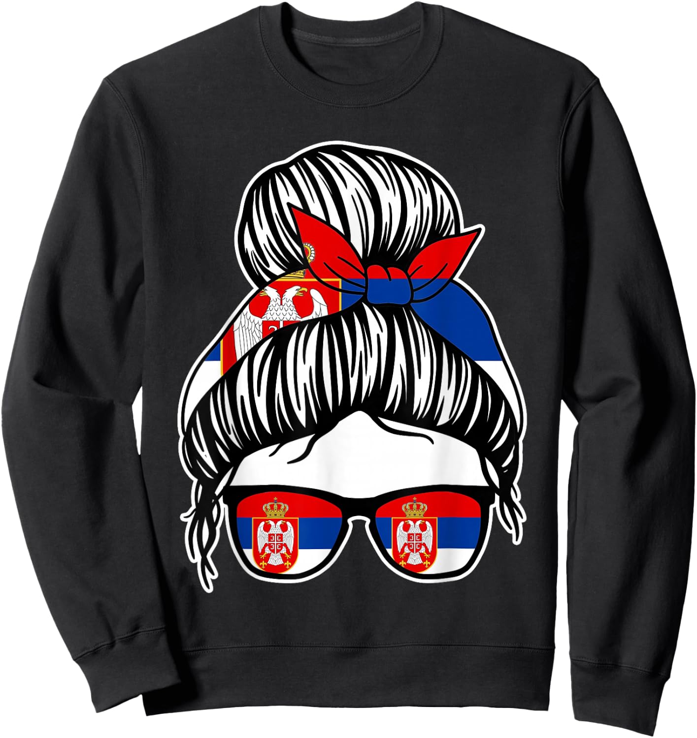 Serbisch Serbien Sweatshirt - Sweatshirt | Black