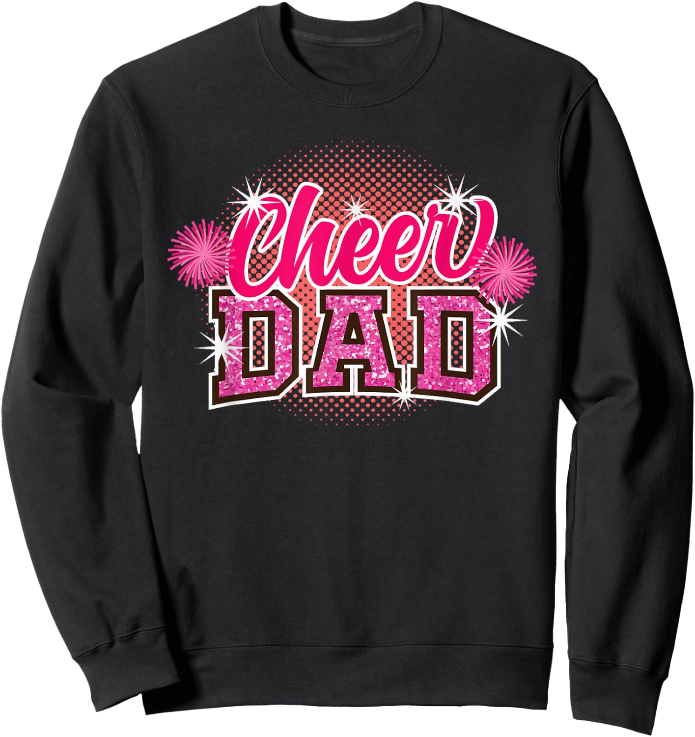 Cheer Dad Vatertag Cheerleader Papa Papa Cheerleading Sweatshirt - Sweatshirt | Black