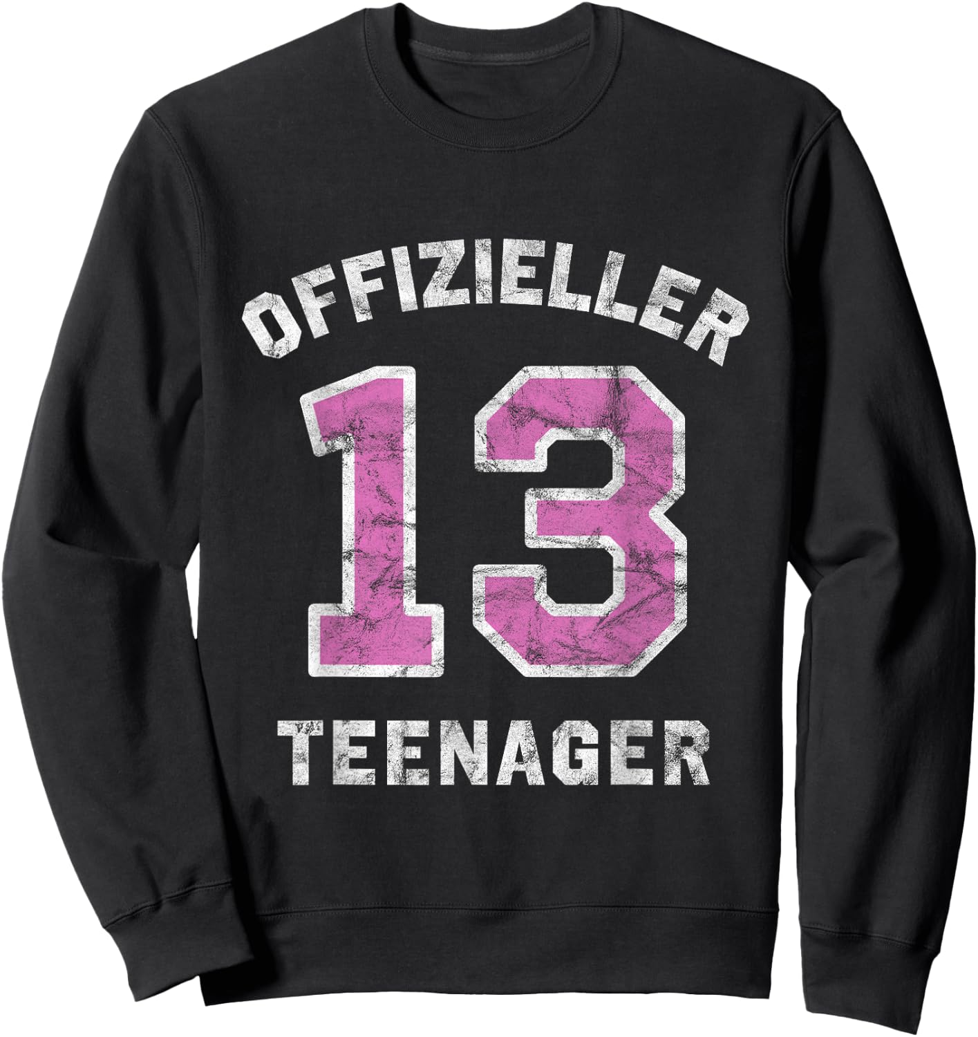 Endlich 13. Geburtstag Mädchen Offizieller Teenager Sweatshirt - Sweatshirt | Black