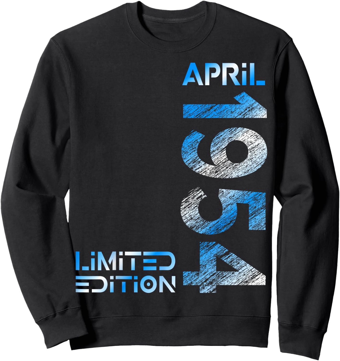 Limited Edition April 1954 Mann Frau 72. Geburtstag Sweatshirt - Sweatshirt | Black