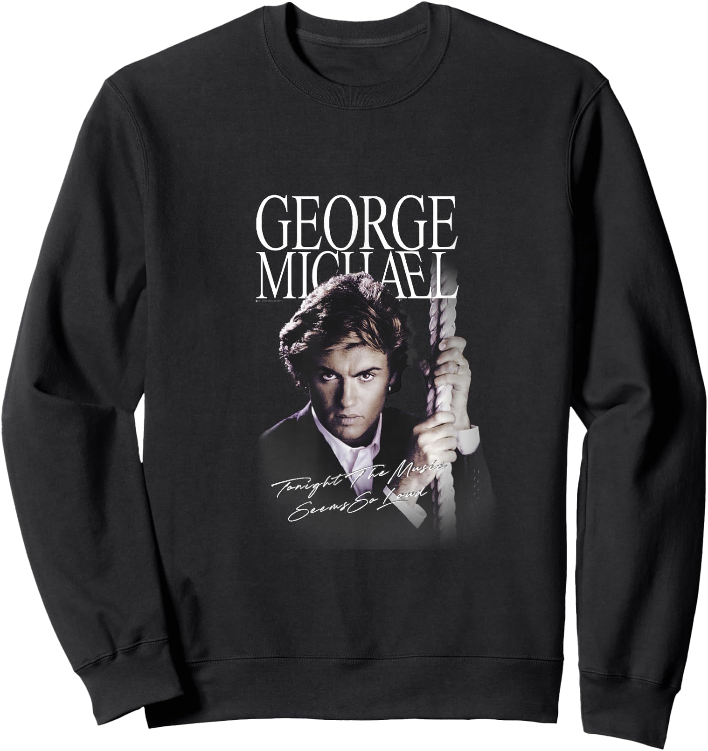 Retro Icon George Michael , Black, S Sweatshirt - Sweatshirt | Black
