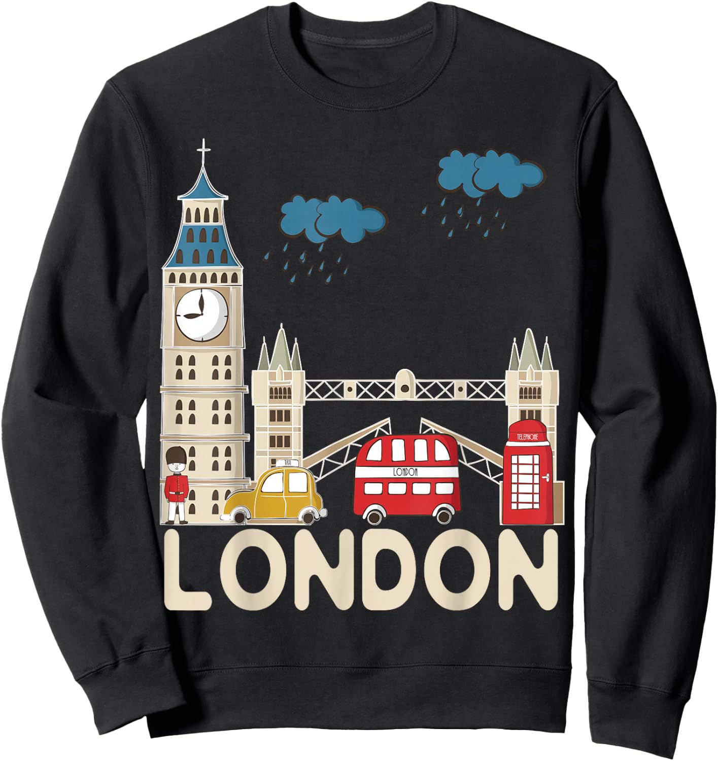 London Souvenir Sweatshirt - Sweatshirt | Black