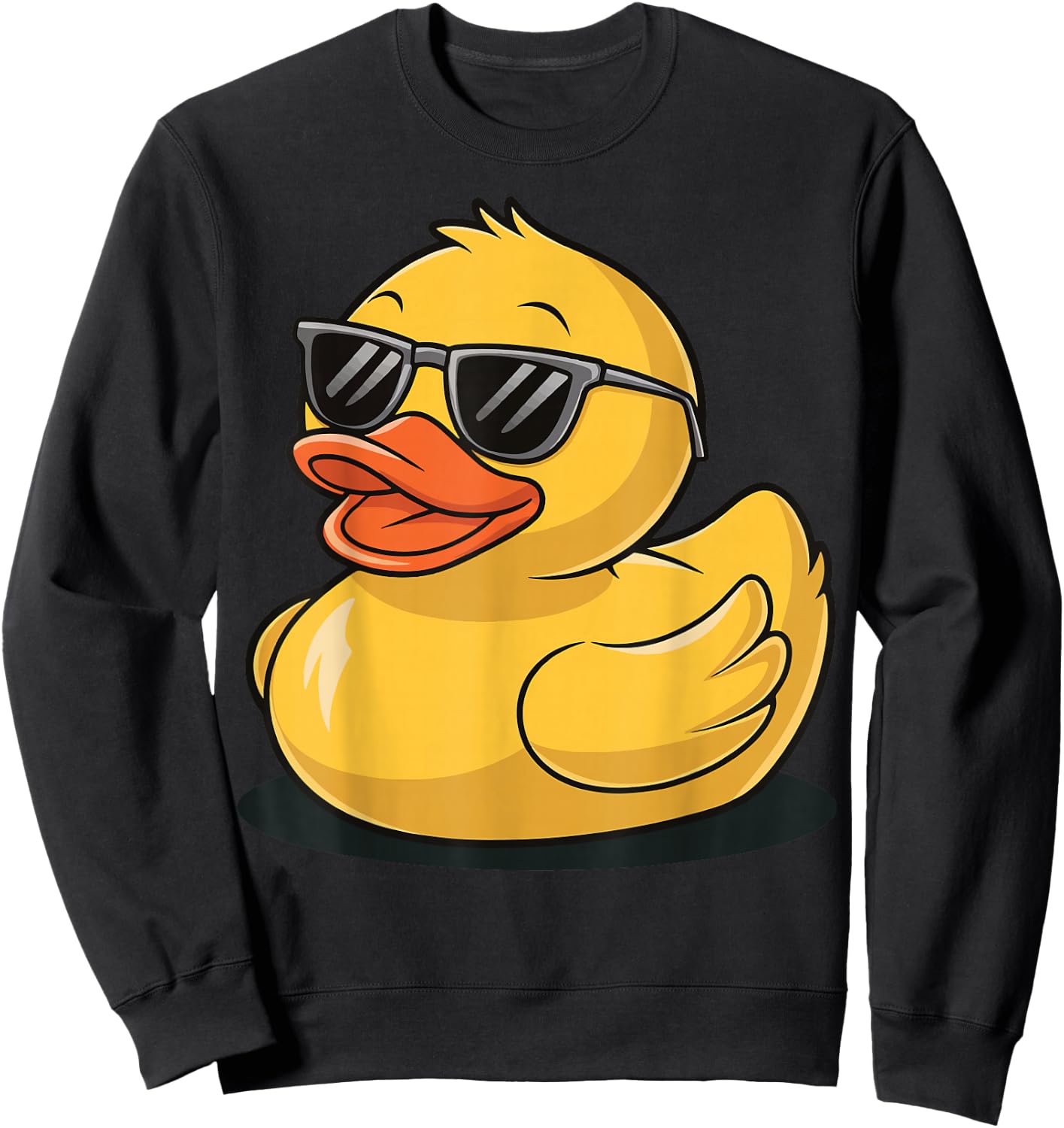 Rubber Duck with Sunglasses Sweatshirt - Sweatshirt | Black