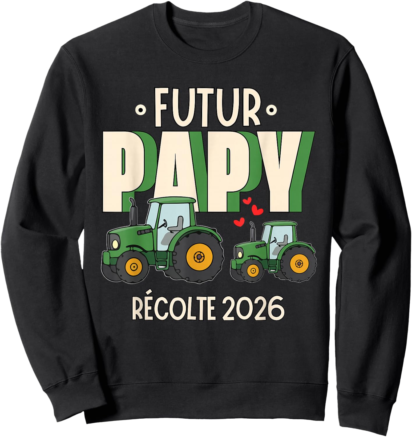 Gift Future Grandpa 2026 Announcement Future Grandpa Farmer Sweatshirt - Sweatshirt | Black