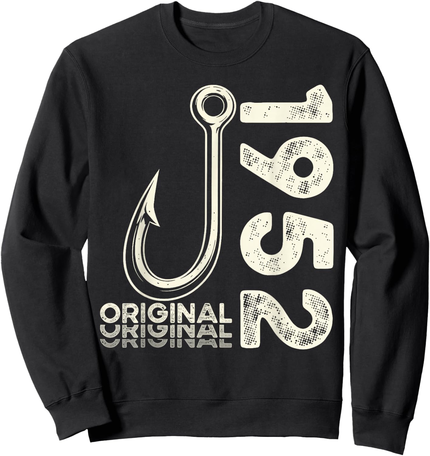 74 Geburtstag Mann Angler Original 1952 Limited Edition Sweatshirt - Sweatshirt | Black