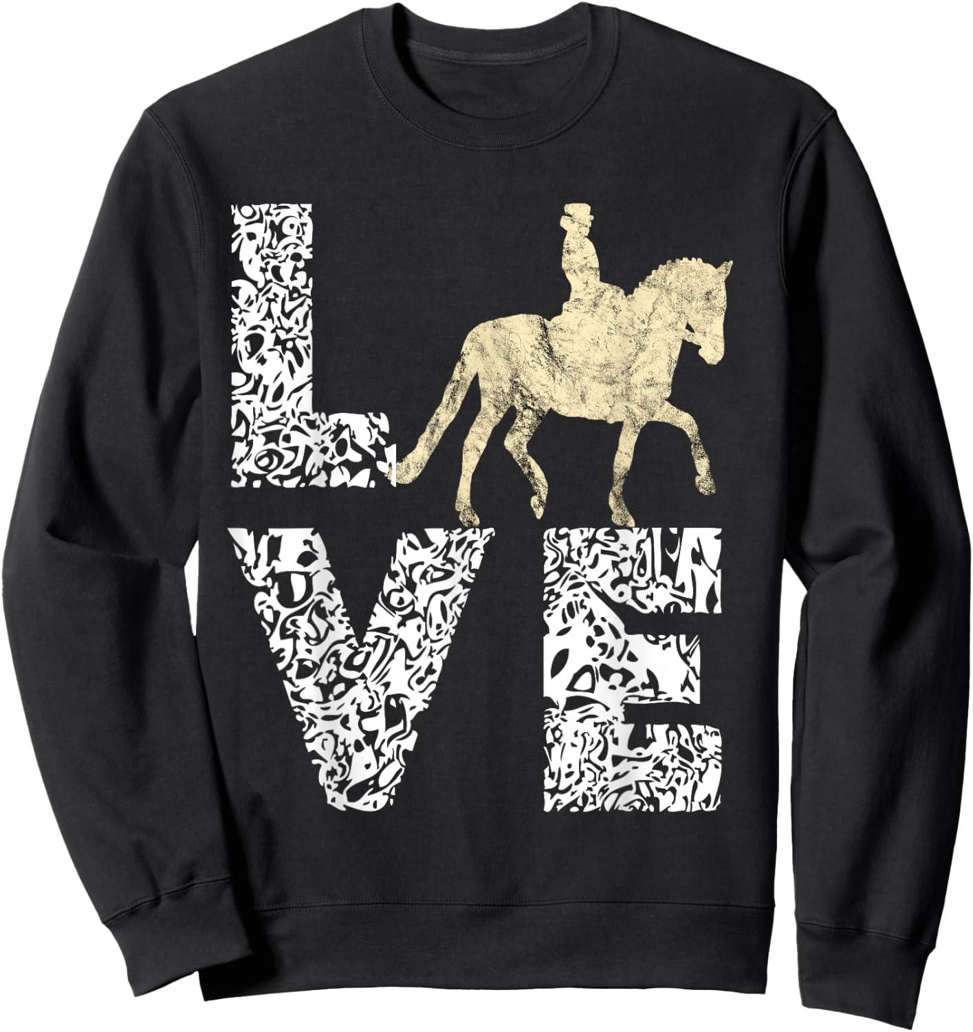 Equestrian Dressage Horse Riding Lover Prance Ride Sweatshirt - Sweatshirt | Black