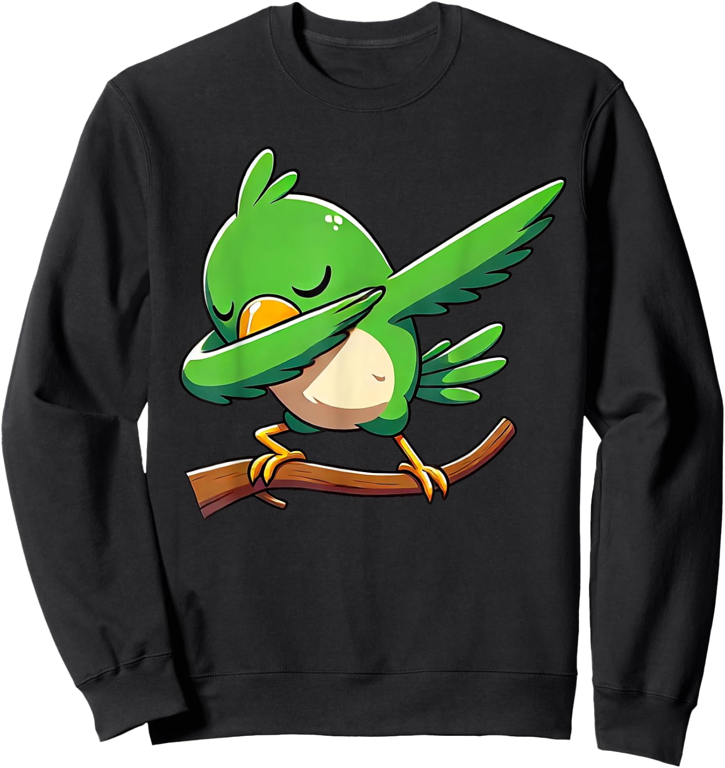Dabbing Parrot Animal Funny Parrot Gifts Kids Sweatshirt - Sweatshirt | Black