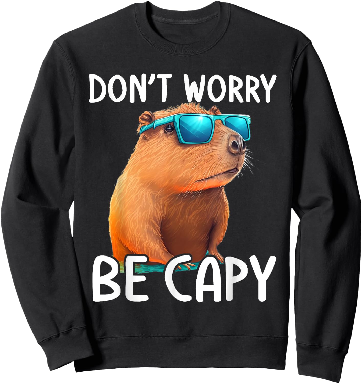 Ok I Pull Up Capybara Shirt Funny Capybara Costume , black Sweatshirt - Sweatshirt | Black