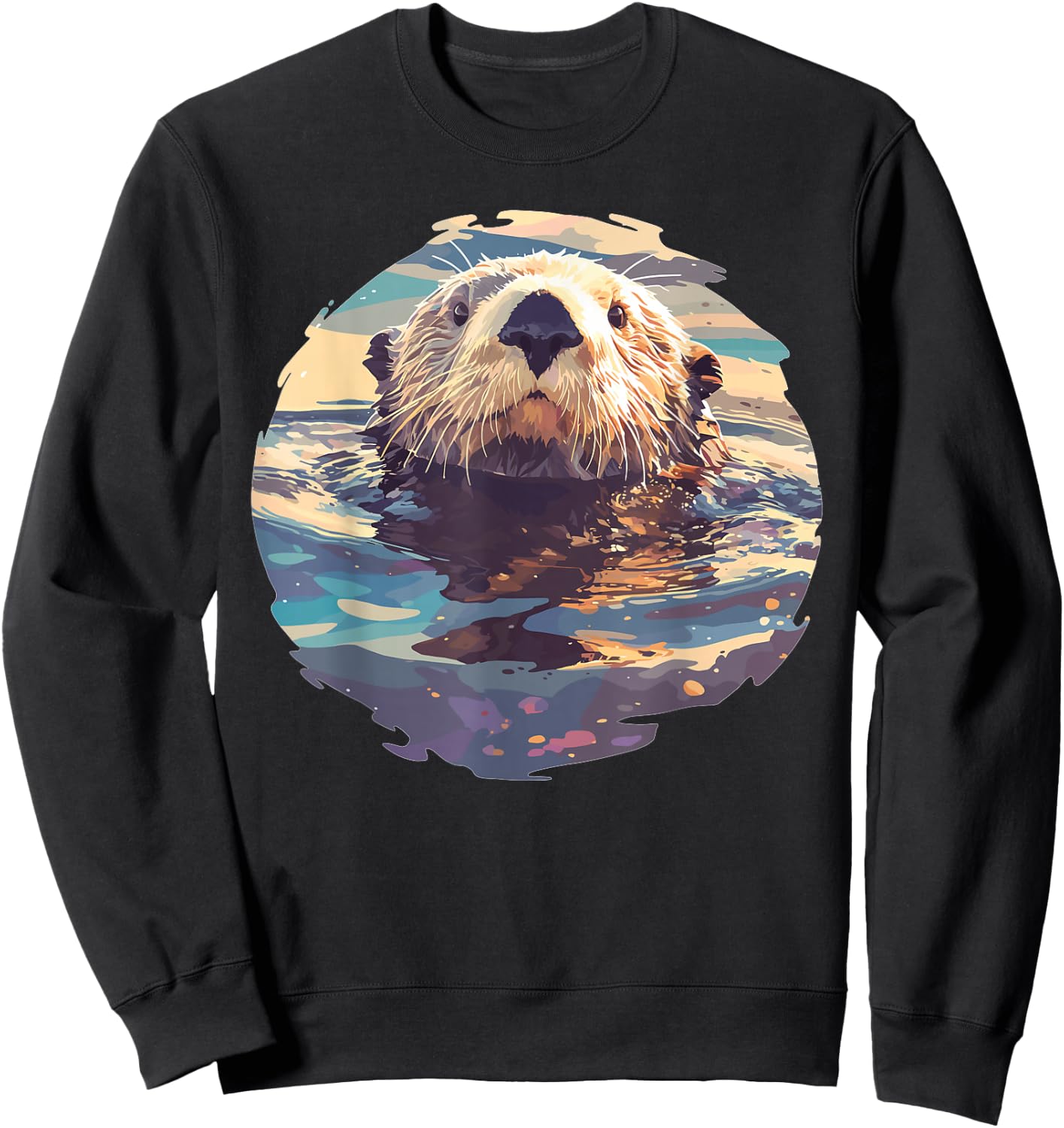 Sea Otters Sea Otter Sweatshirt - Sweatshirt | Black