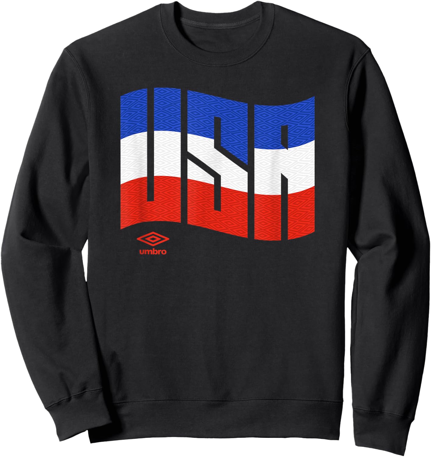 Umbro International Soccer Wavy USA Logo Sweatshirt - Sweatshirt | Black