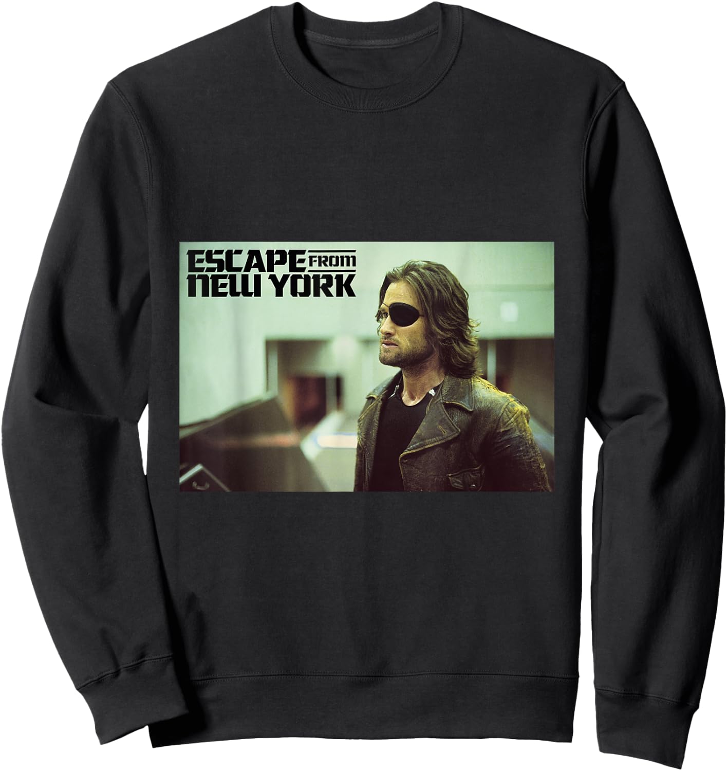 Escape From New York Snake Wearing Leather Jacket Sweatshirt - Sweatshirt | Black