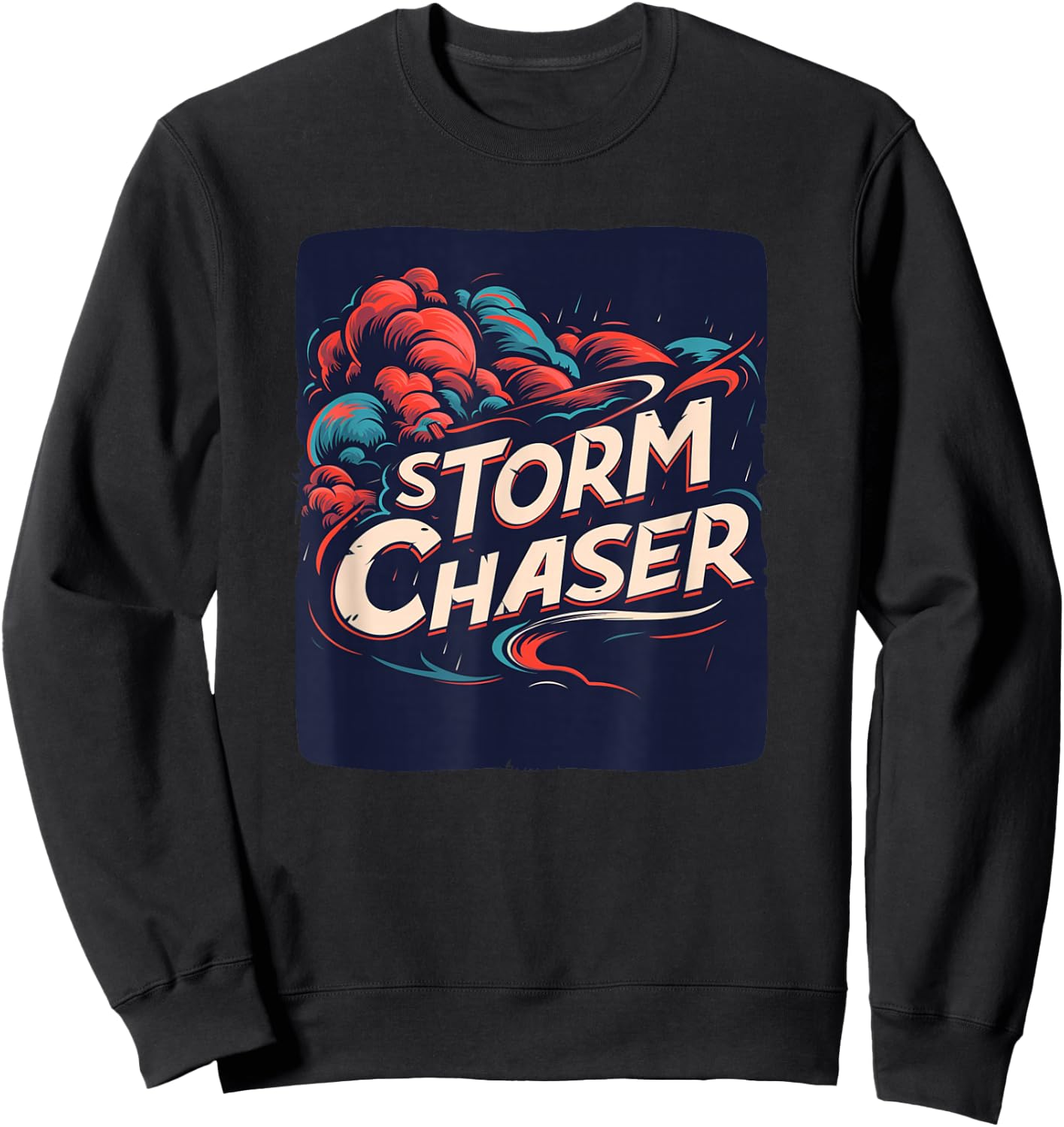 Storm Chaser with colorful Clouds Costume Sweatshirt - Sweatshirt | Black