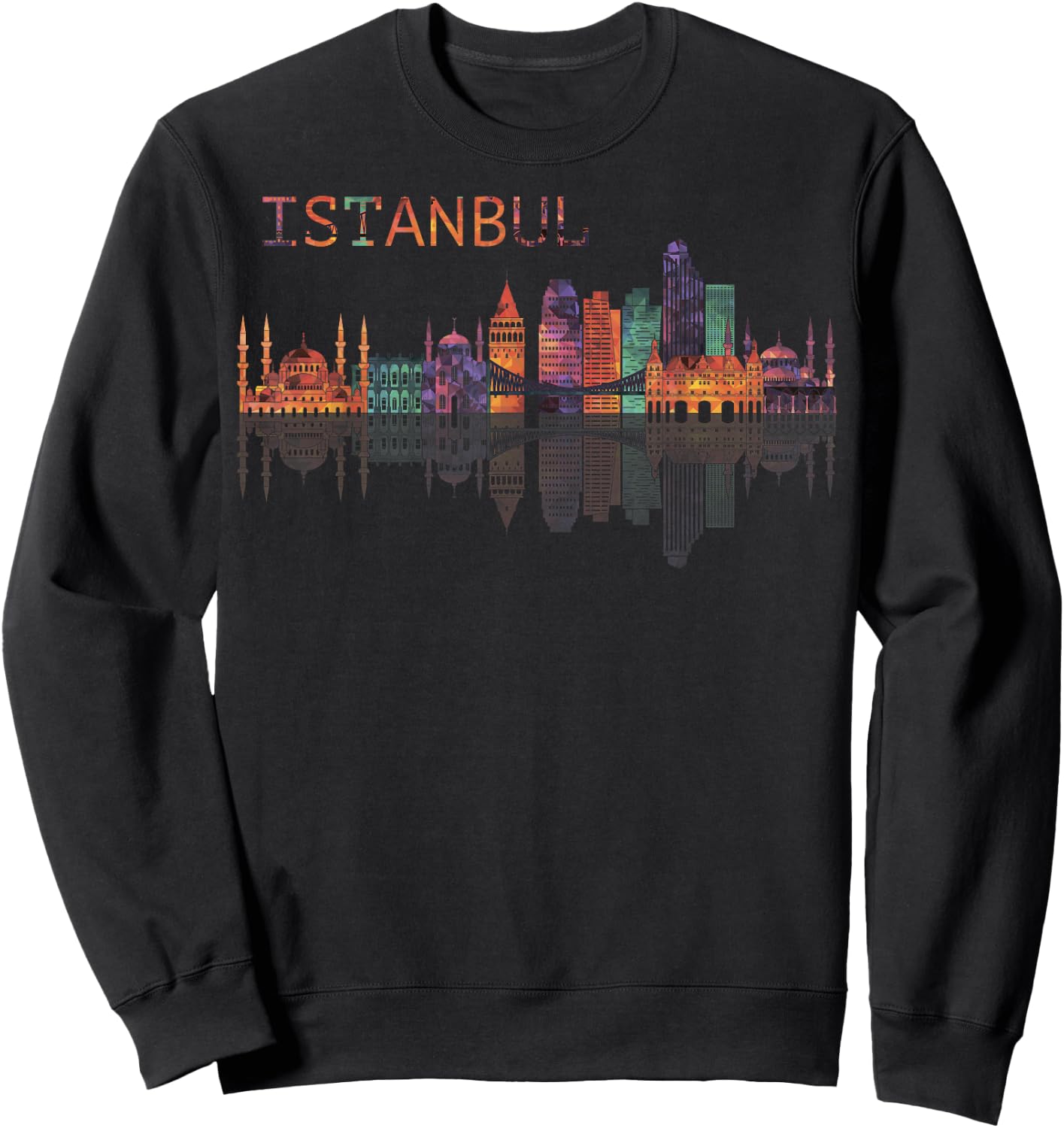 Travel Europe Asia Istanbul Turkey Turkish Beach Vacation Sweatshirt - Sweatshirt | Black