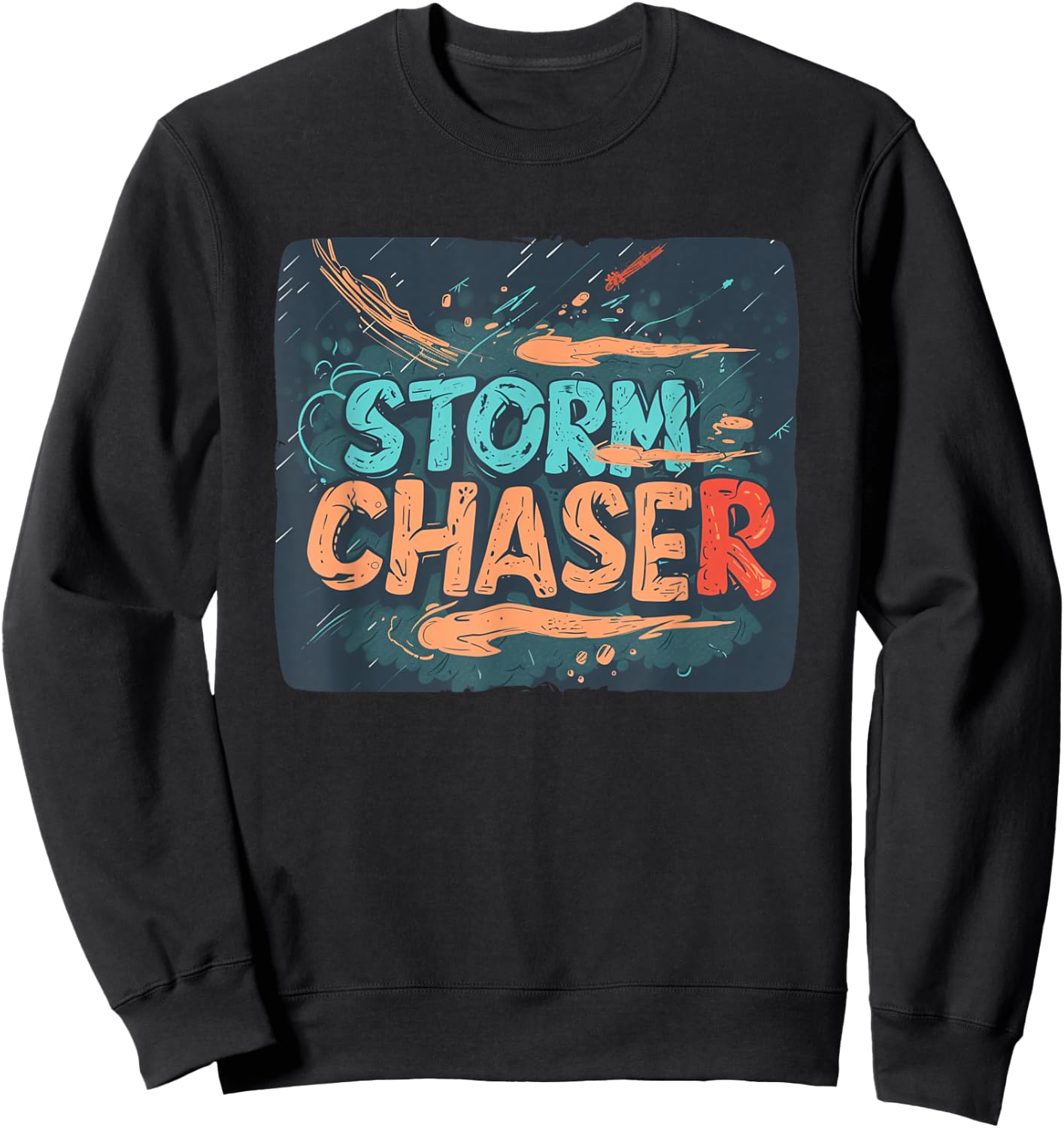 Multicolor Storm Chaser Costume for Adults and Kids Sweatshirt - Sweatshirt | Black