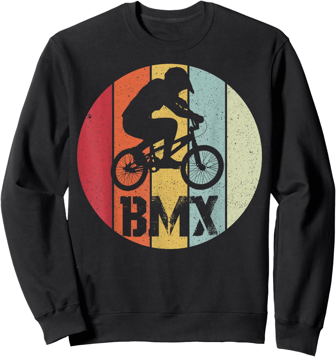 BMX cool retro fan gift motif for boy girl Sweatshirt - Sweatshirt | Black