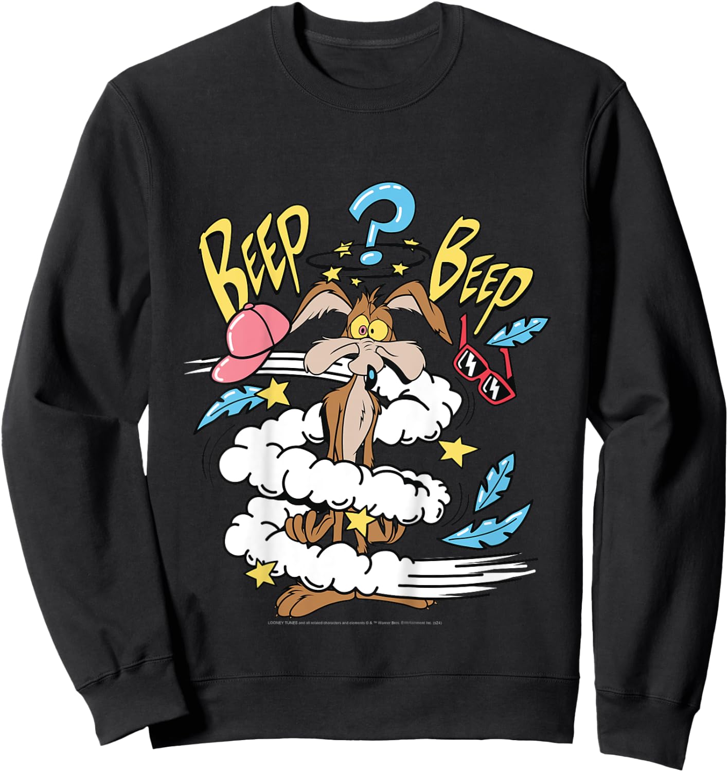 Kids Looney Tunes Coyote Daze Camiseta Sweatshirt - Sweatshirt | Black