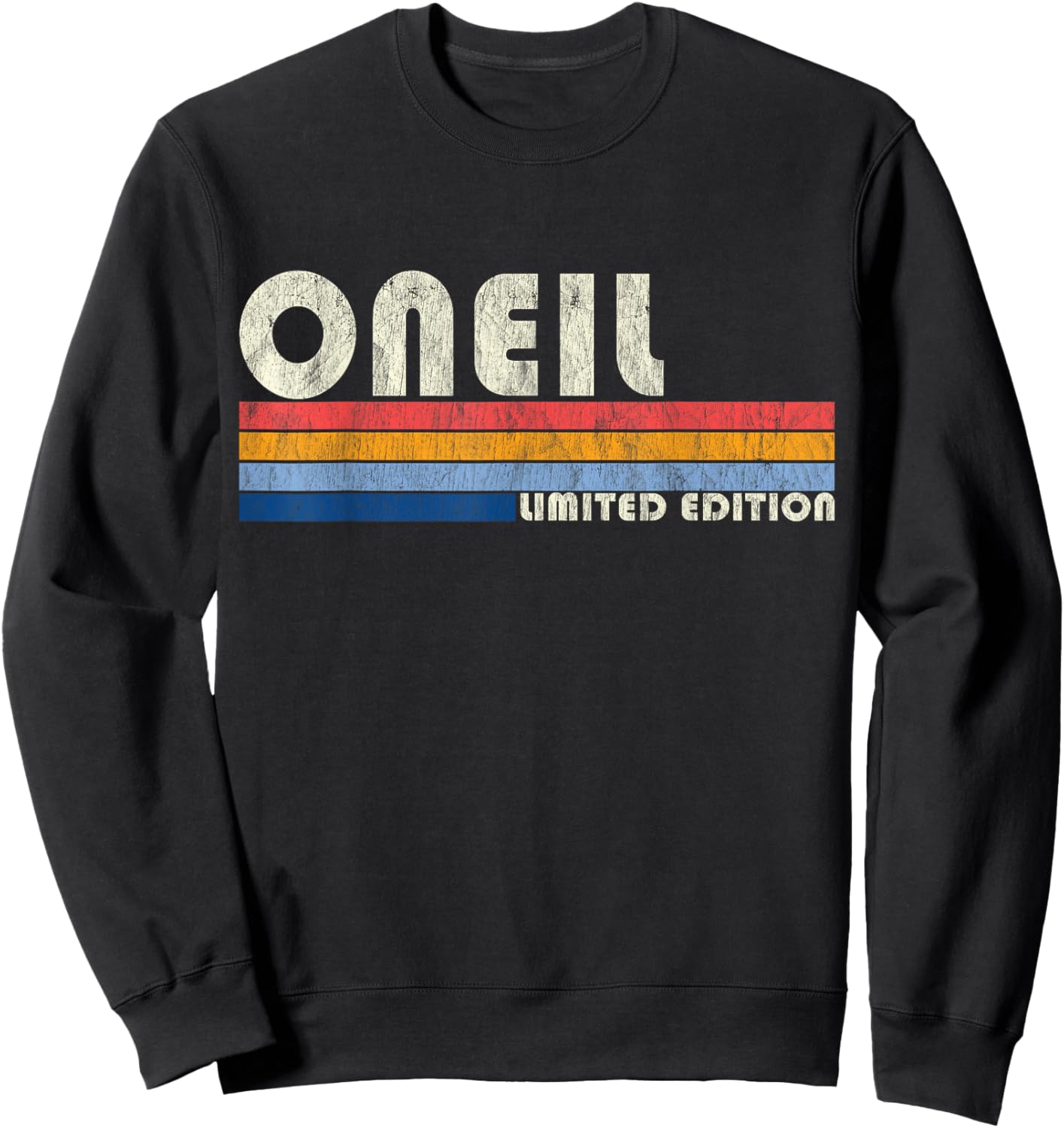 ONEIL Surname Funny Retro Vintage 80s 90s Gifts Men Women Sweatshirt - Sweatshirt | Black
