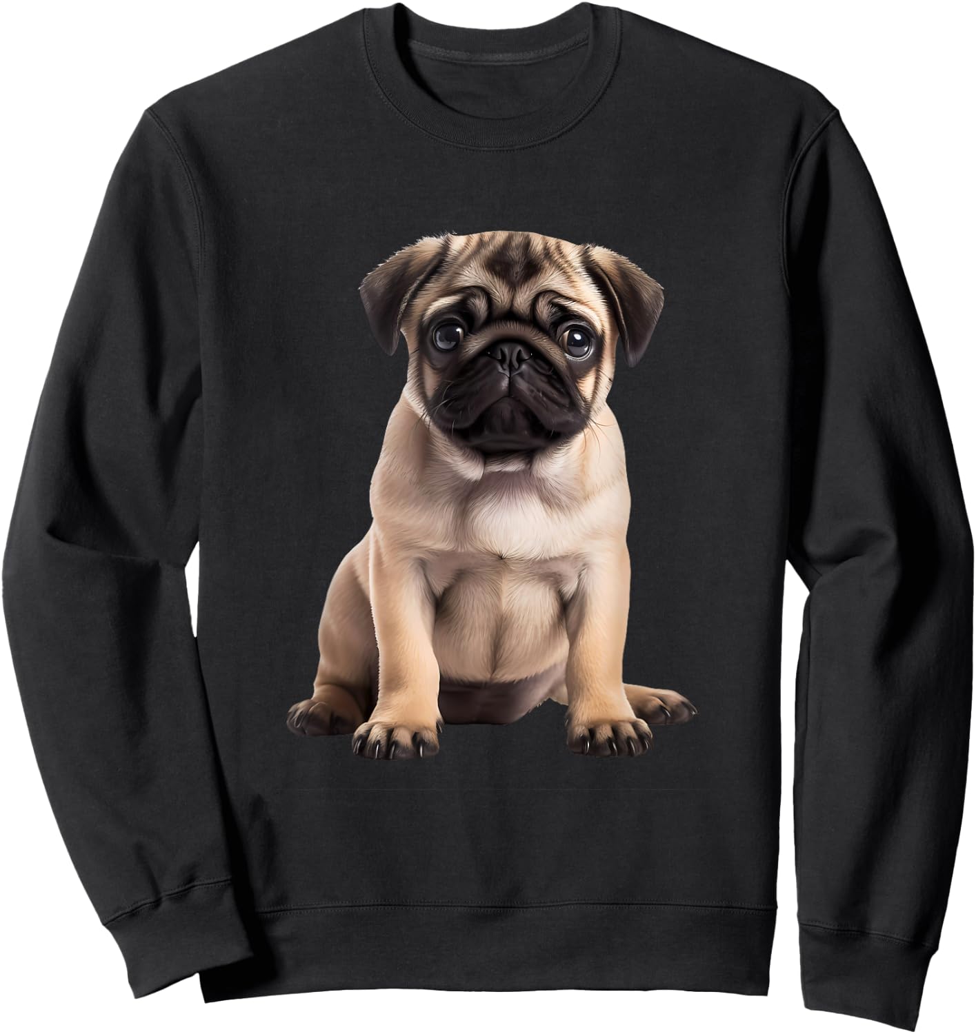 Pug Sweatshirt - Sweatshirt | Black