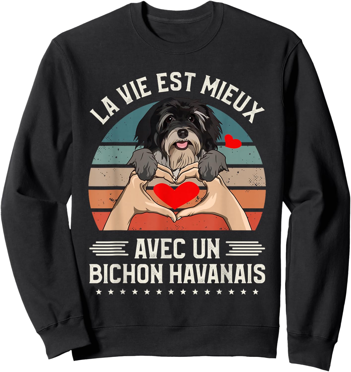 Life Is Better With A Bichon Havanese , Black, S Sweatshirt - Sweatshirt | Black