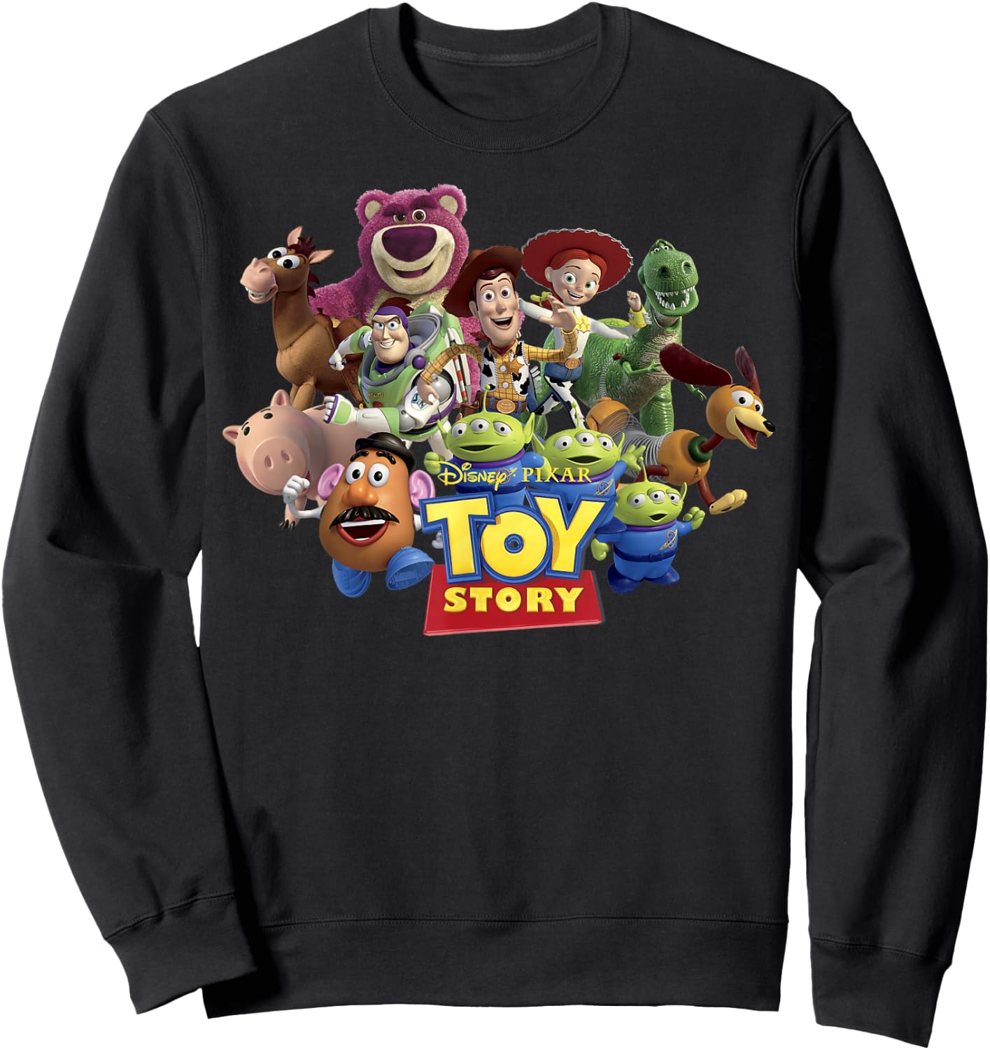Disney Pixar Toy Story Buzz Woody & Jessie Toys Running Sweatshirt - Sweatshirt | Black