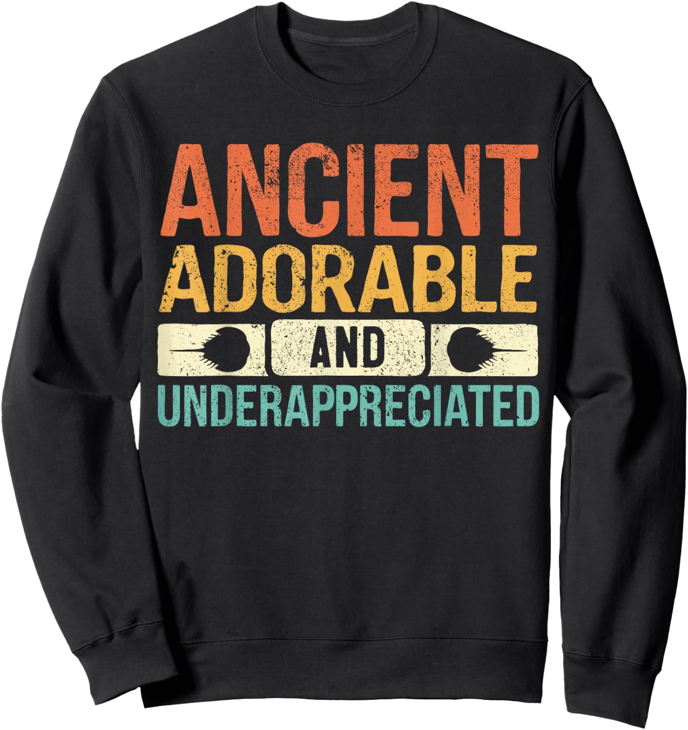 Ancient Adorable Horseshoe Crabs Sweatshirt - Sweatshirt | Black