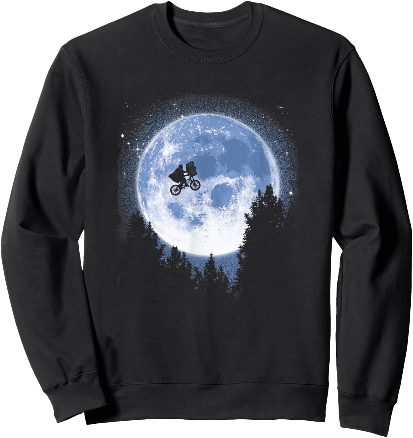 E.T. and Elliot Classic Bicycle Moon Jump Sweatshirt - Sweatshirt | Black