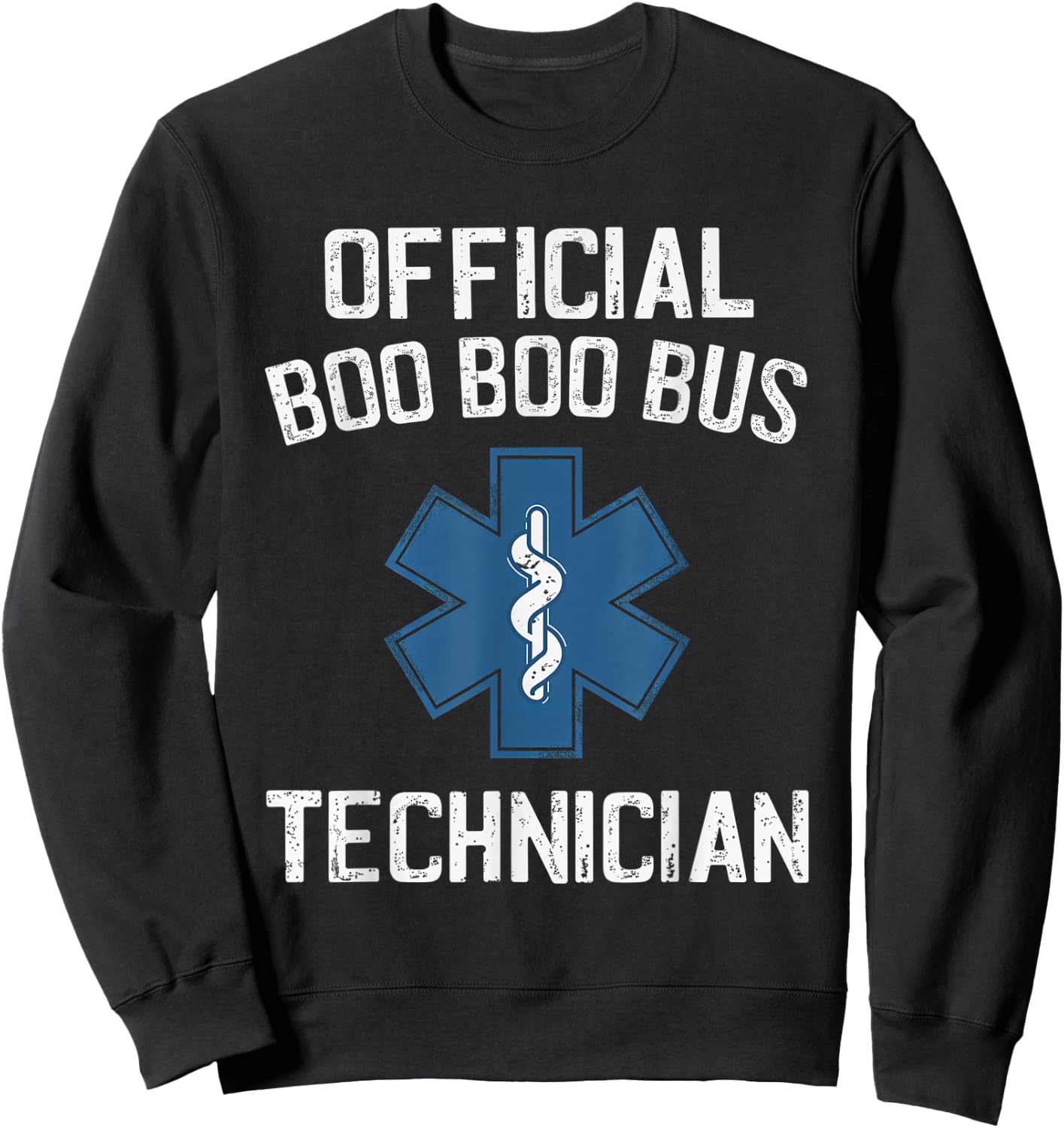 Official Technician EMT Paramedic First Responder Sweatshirt - Sweatshirt | Black