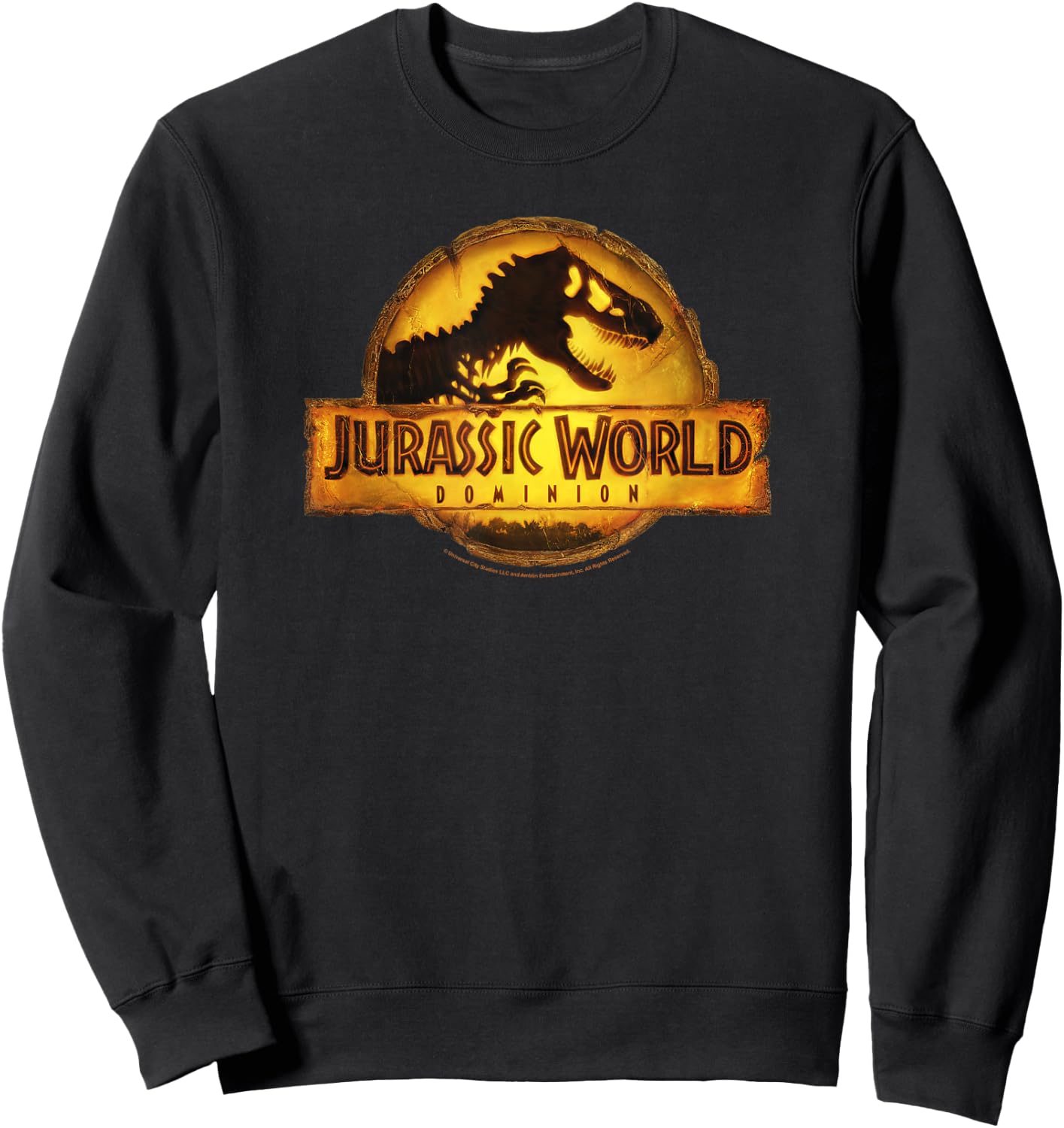 Jurassic World: Dominion T-Rex Logo , black Sweatshirt - Sweatshirt | Black