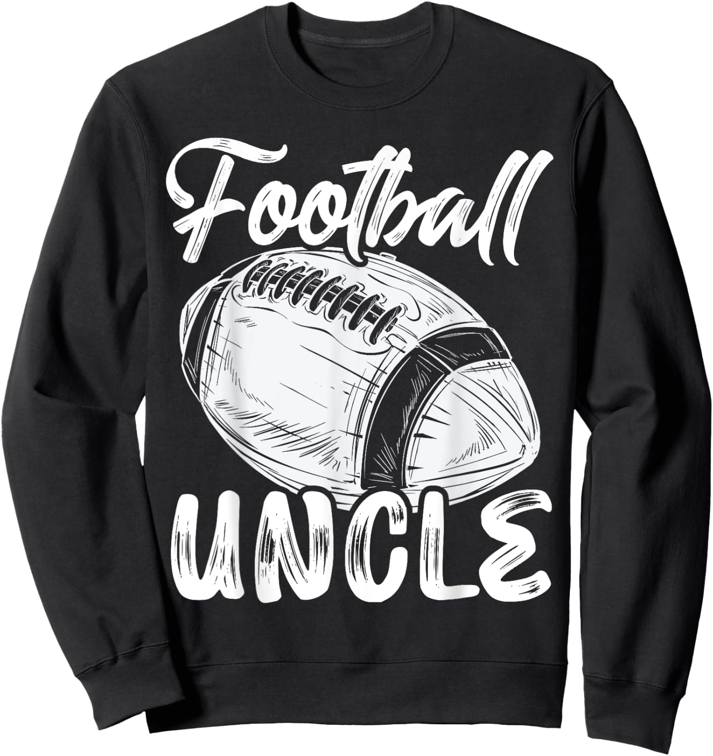 Football Uncle Family Matching Players Fathers Day Sweatshirt - Sweatshirt | Black