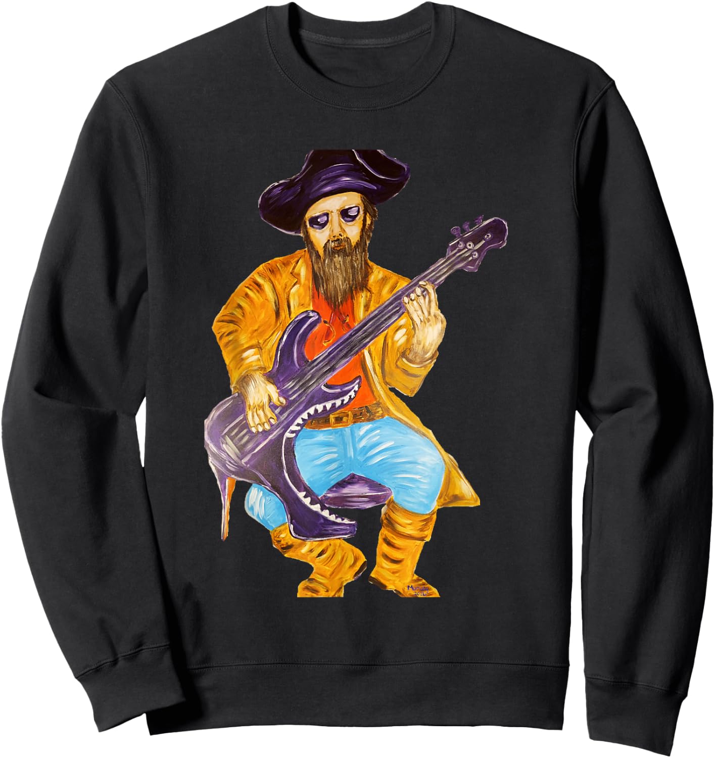 Pirat Arteritz with Guitar 2021 Plus 5 Mumzy Maria Uberstein Sweatshirt - Sweatshirt | Black