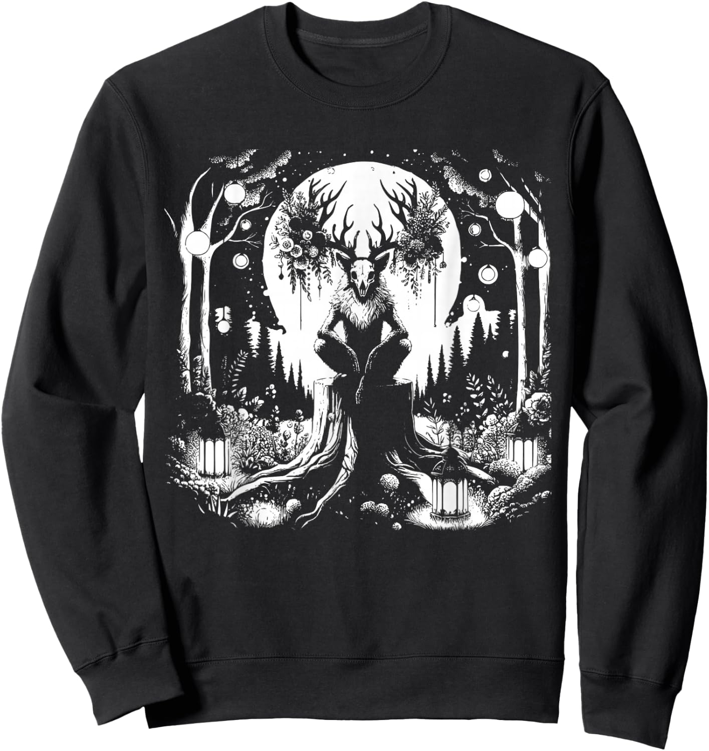 Wendigo Folklore Creature Cryptid Fantasy Monster Wendigo Sweatshirt - Sweatshirt | Black