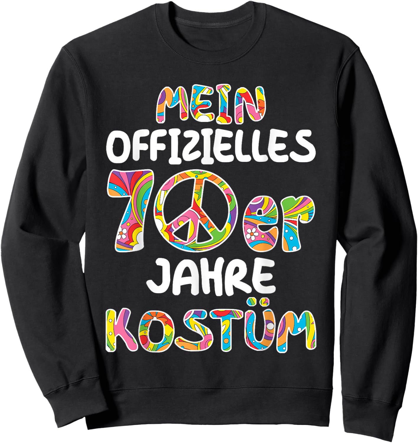 70s Clothing Women's My 70s Costume Men's , black, s Sweatshirt - Sweatshirt | Black