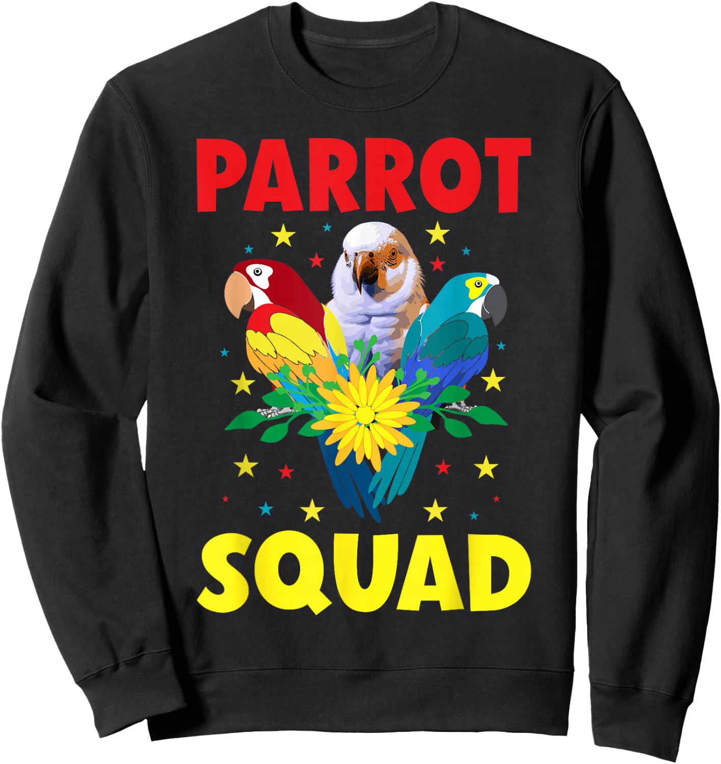 Parrot Squad Parrot Sweatshirt - Sweatshirt | Black