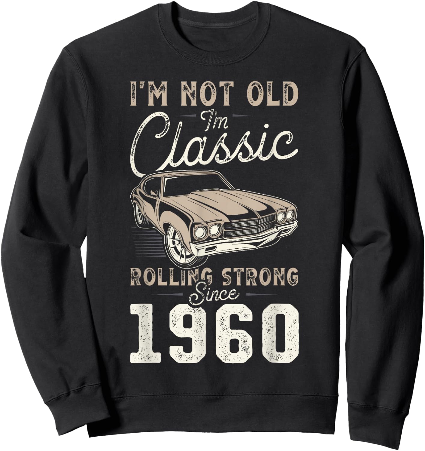 Oldtimer Jahrgang 1960 66. Geburtstag Sweatshirt - Sweatshirt | Black