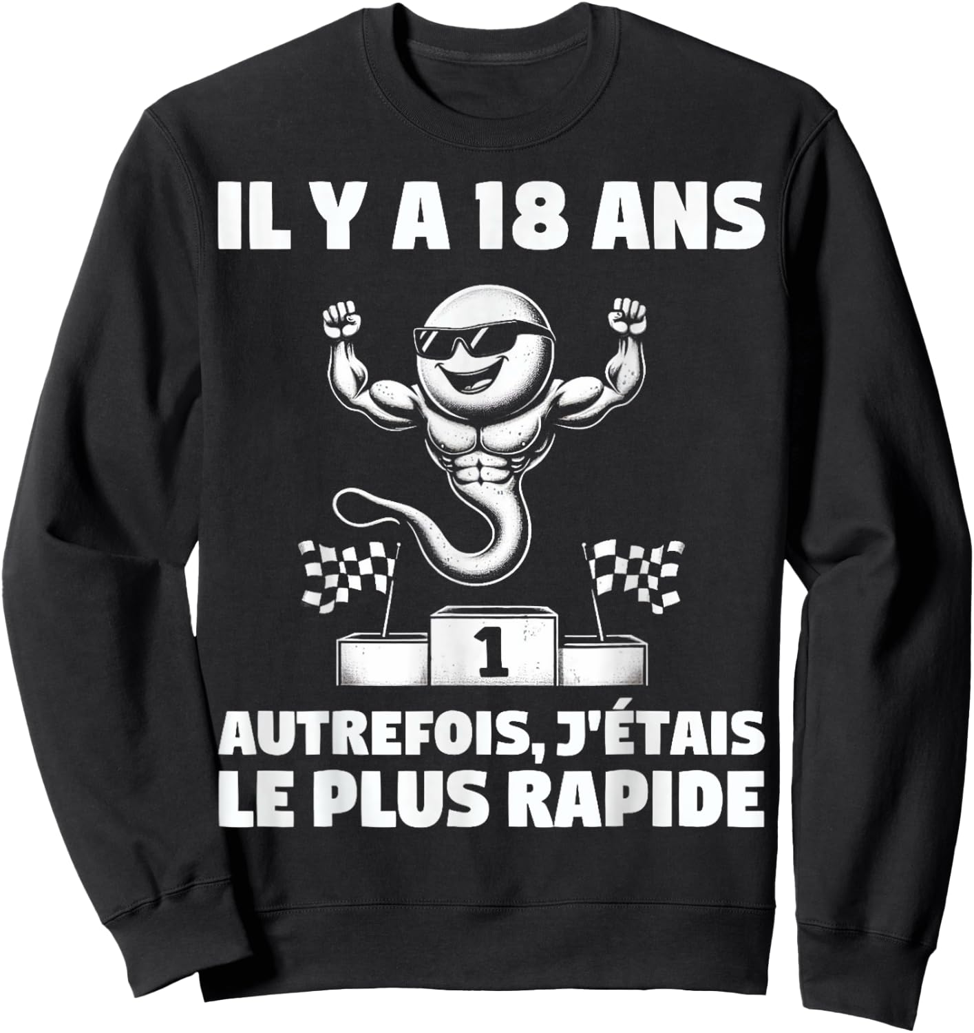 18 Years Ago I Was The Fastest Seed , Black, S Sweatshirt - Sweatshirt | Black