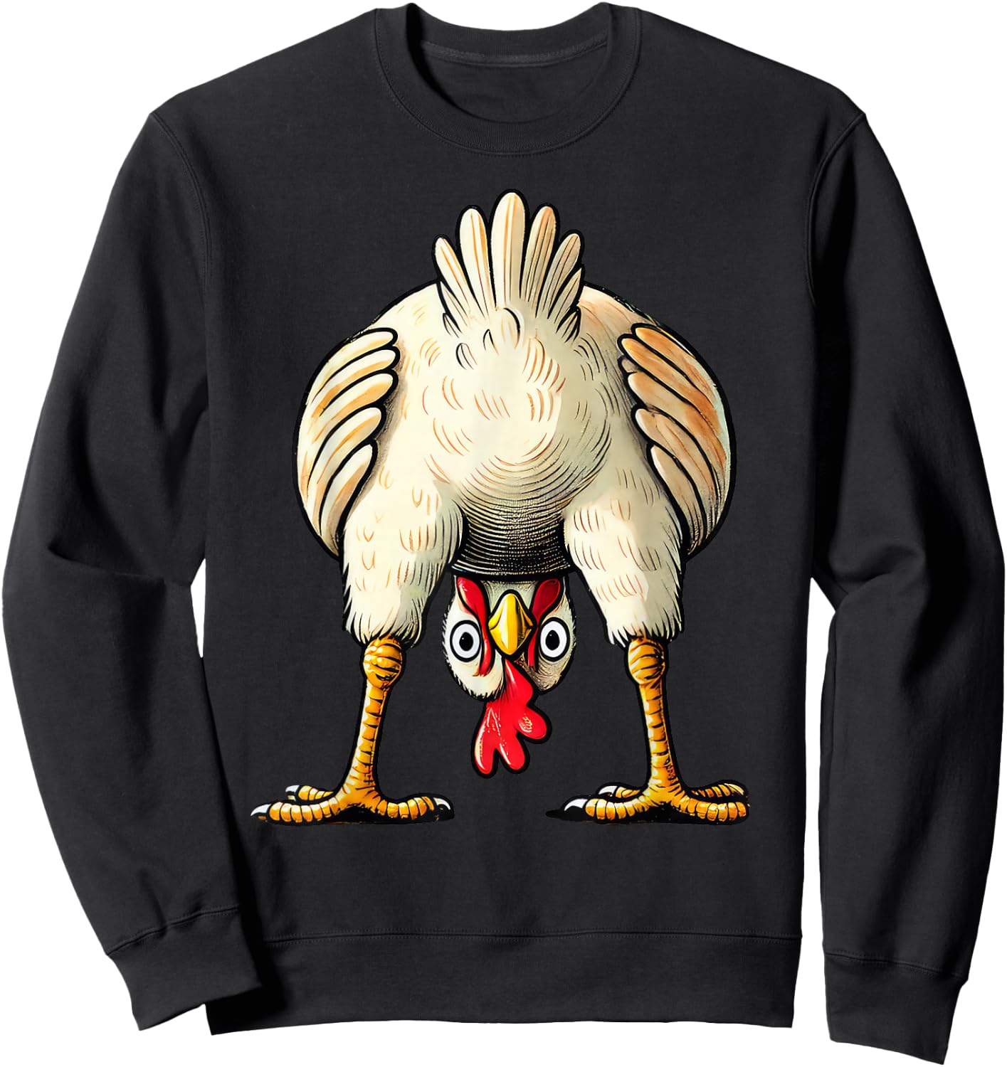Chicken Chicken Owner Hen Decorative Costume Outfit Funny , black Sweatshirt - Sweatshirt | Black