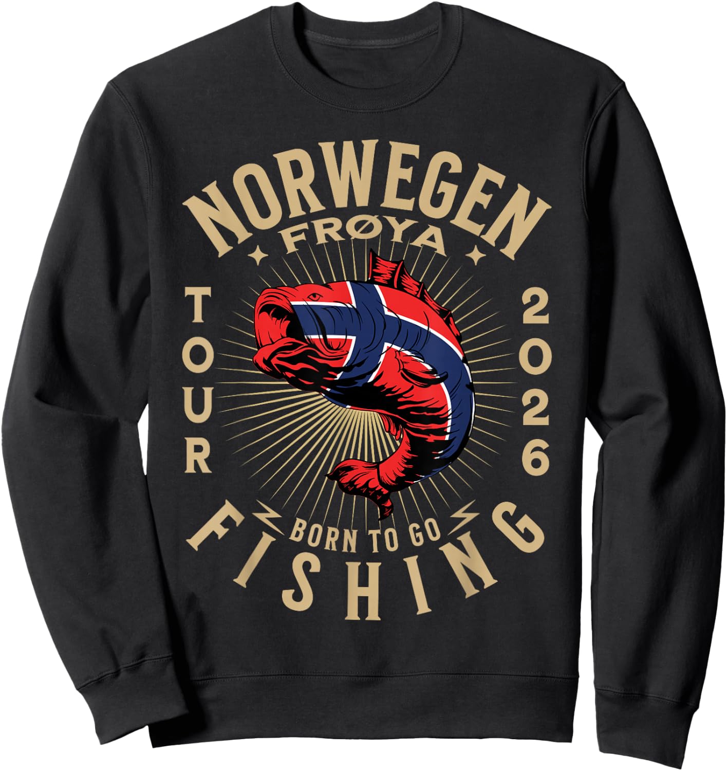 Frøya Fishing Tour Norway 2026 , black Sweatshirt - Sweatshirt | Black